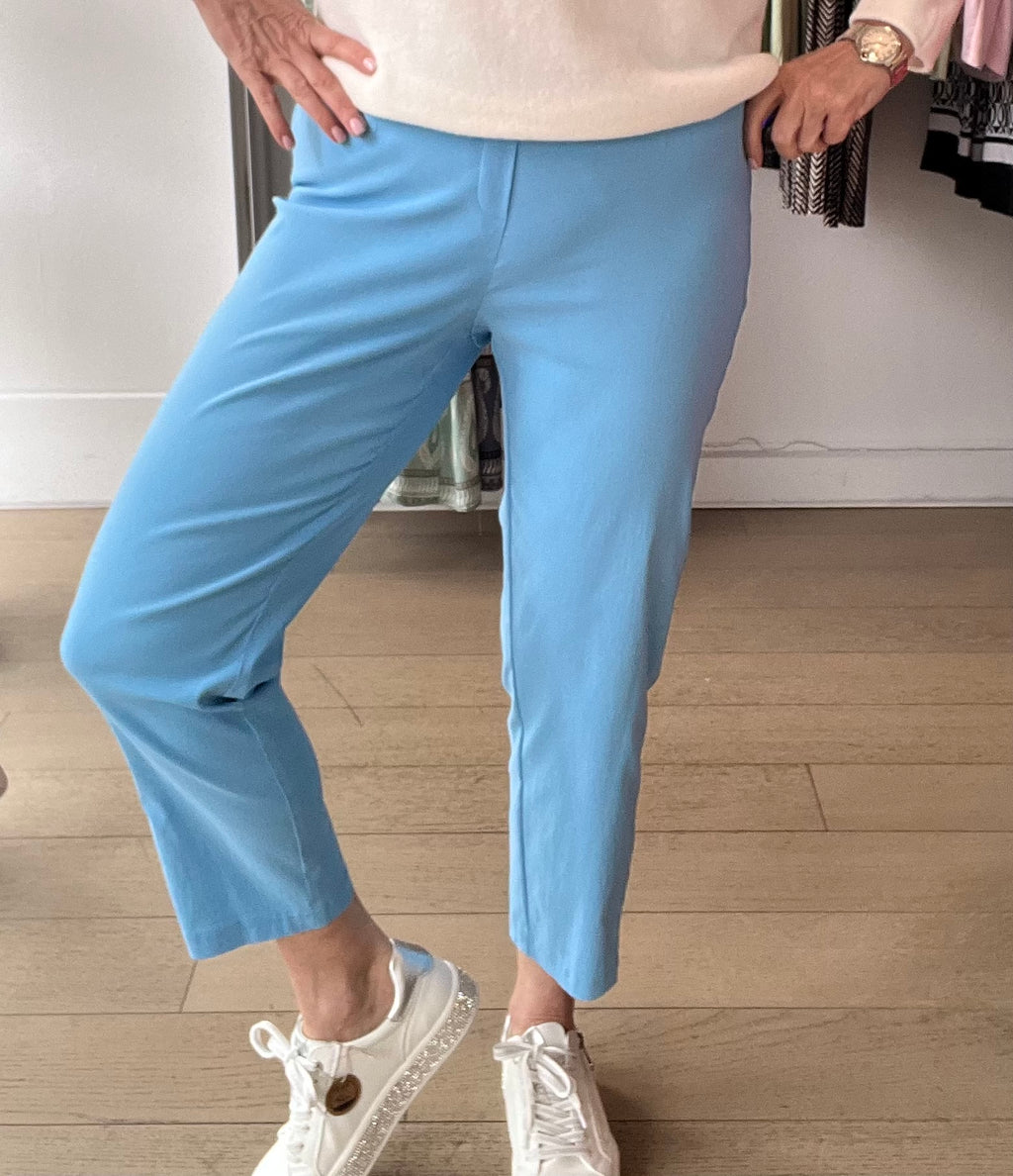 Robell Lena Plain Pant with Ladder detail at Ankle