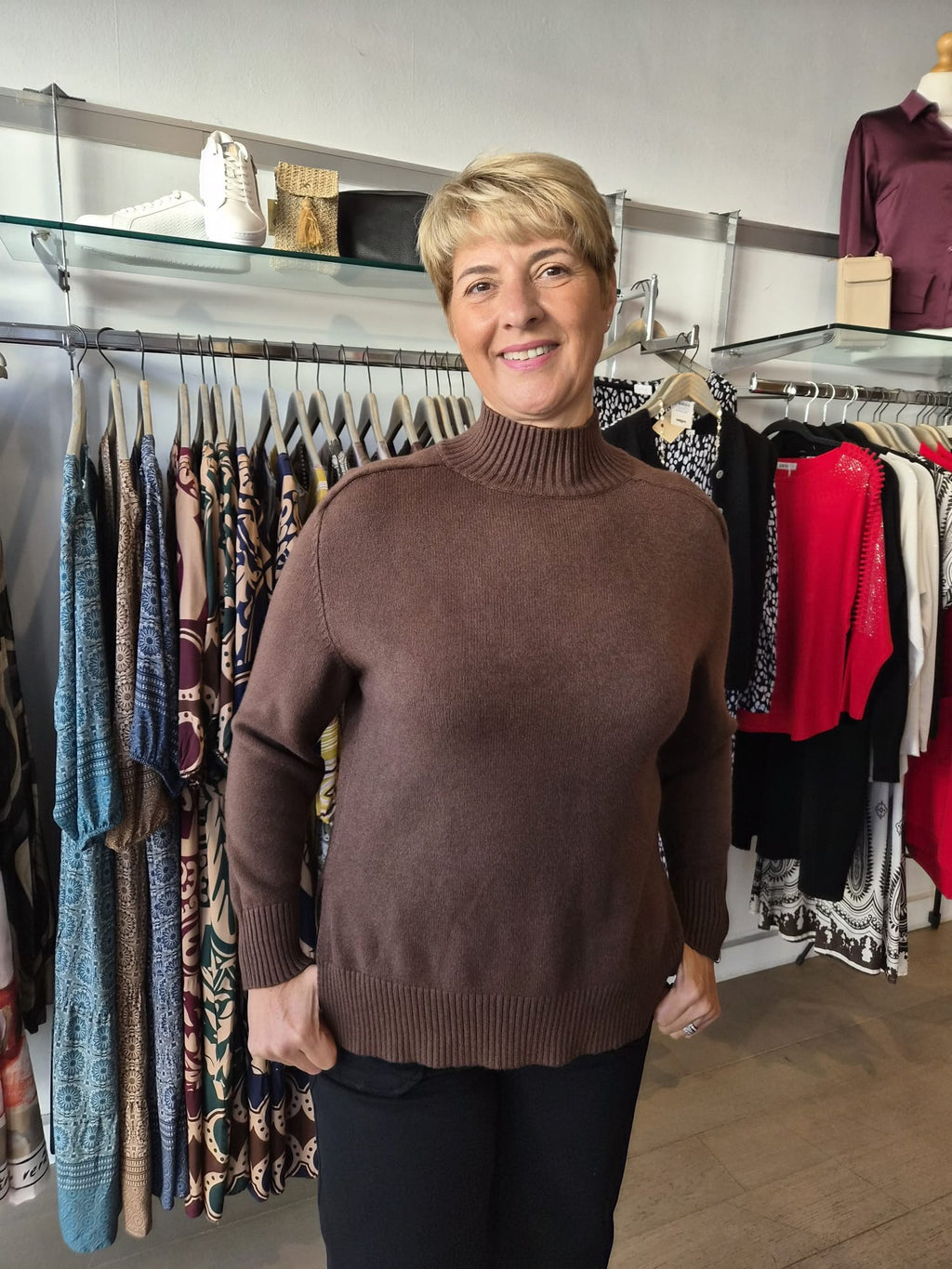 Pammy Side Split Knit