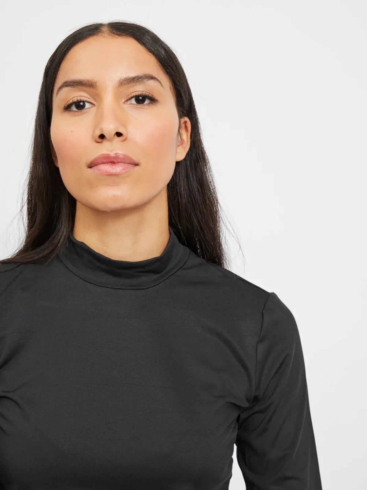 Vila ViLeo LS Leopard Print and Plain Tops - Black, XS image