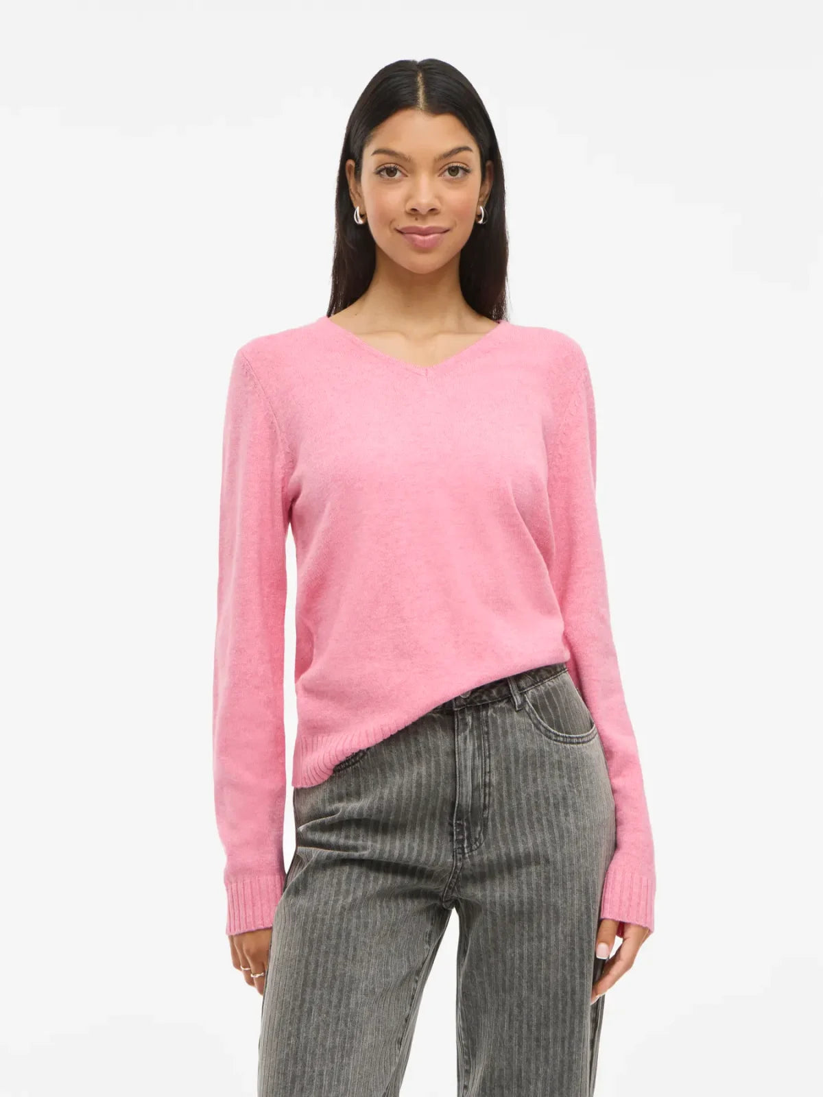 Vila Viril V Neck Bestselling LS Knit image 7