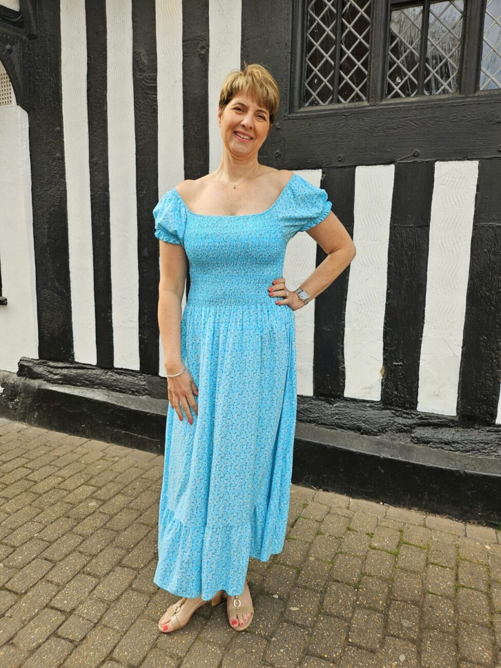 Madeleine Puff Sleeve Ditsy Print Dress image 1