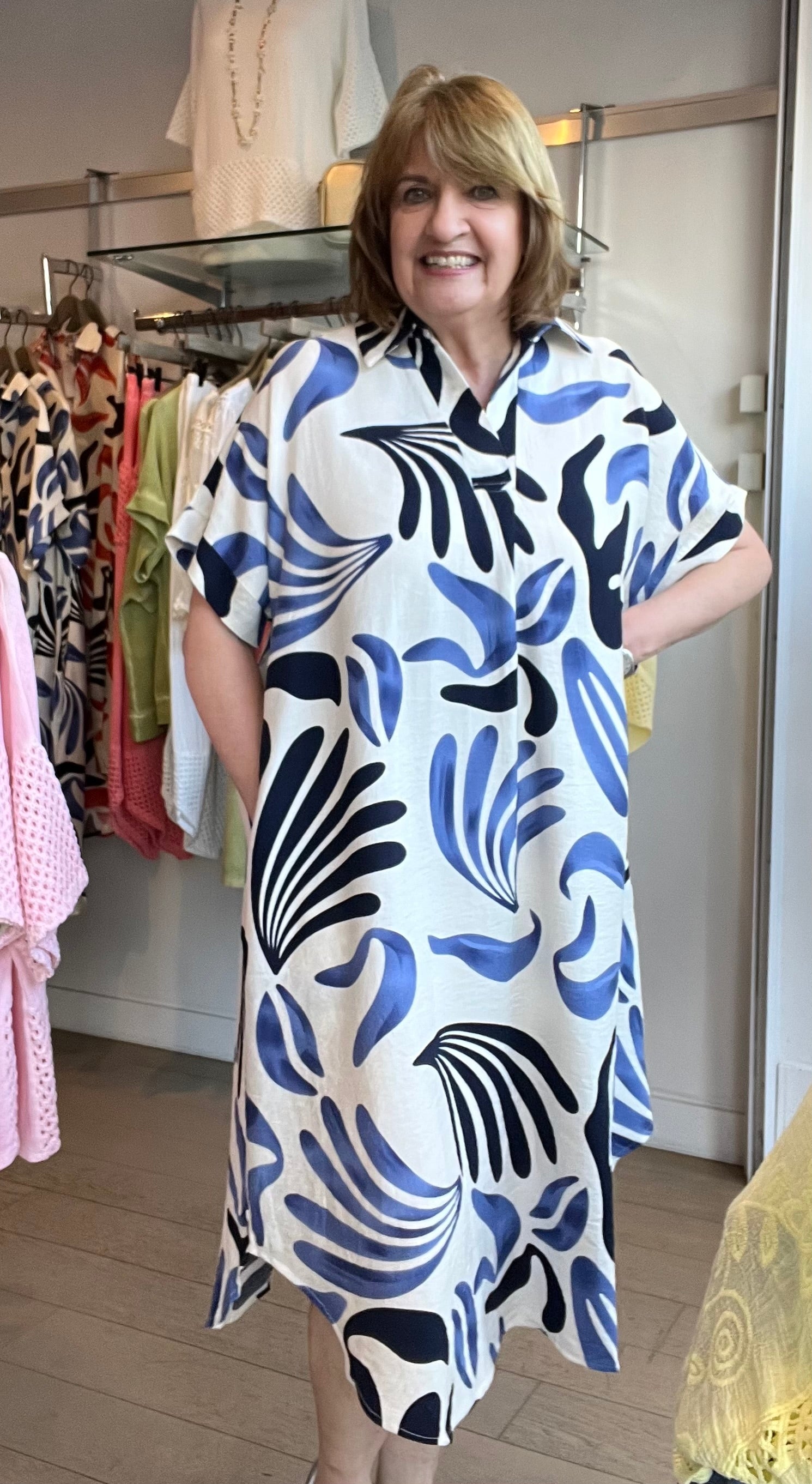 Cristal Easy Print Shirt Dress