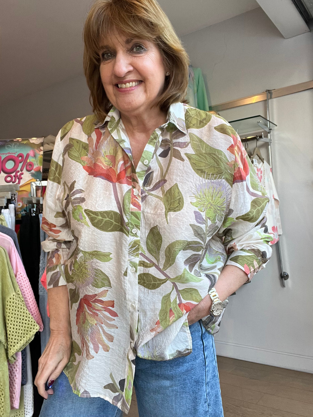 Dani Pretty Floral Voile top