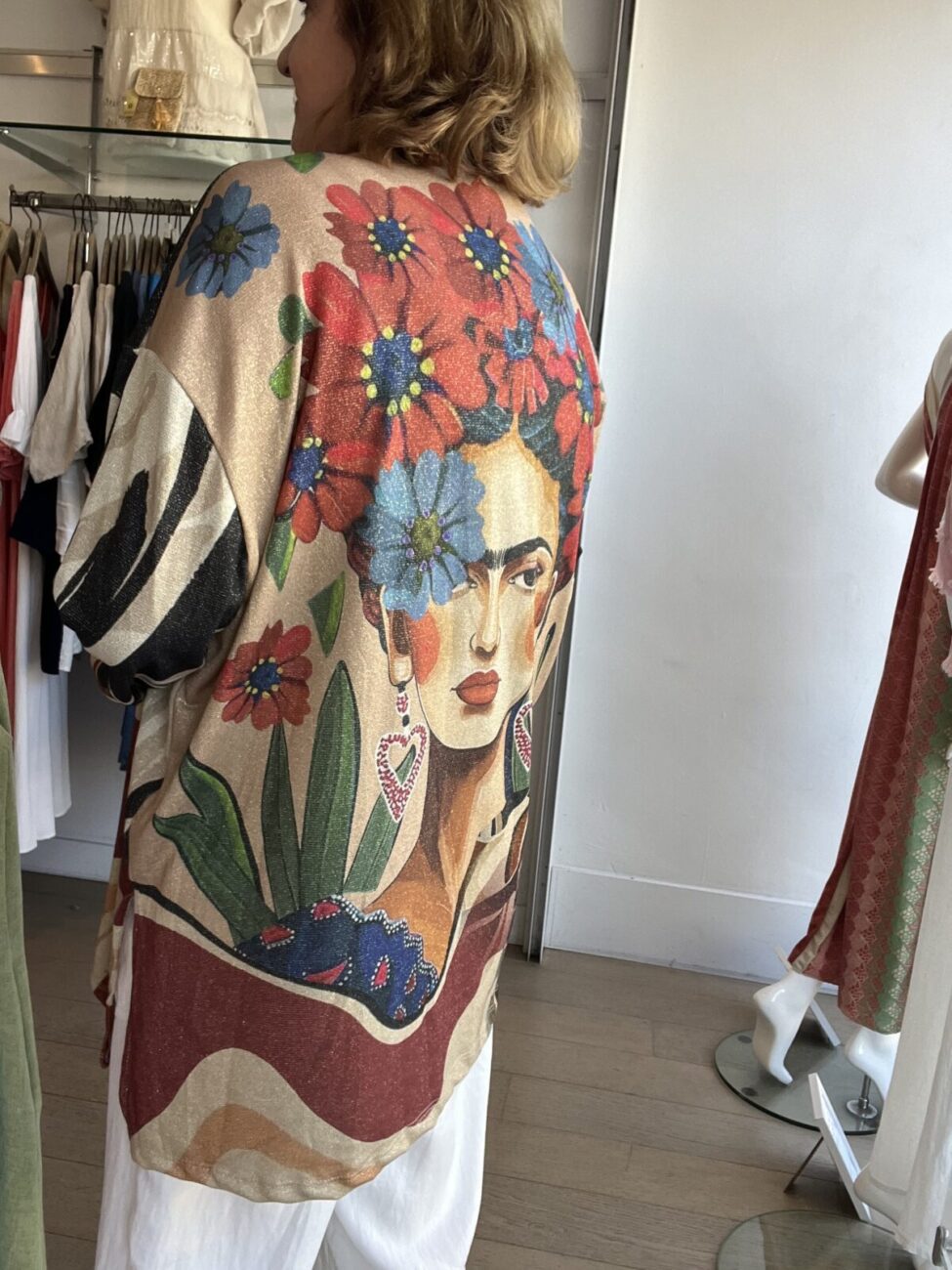 Lurex Jersey Art Print Cardy / Jacket image 2