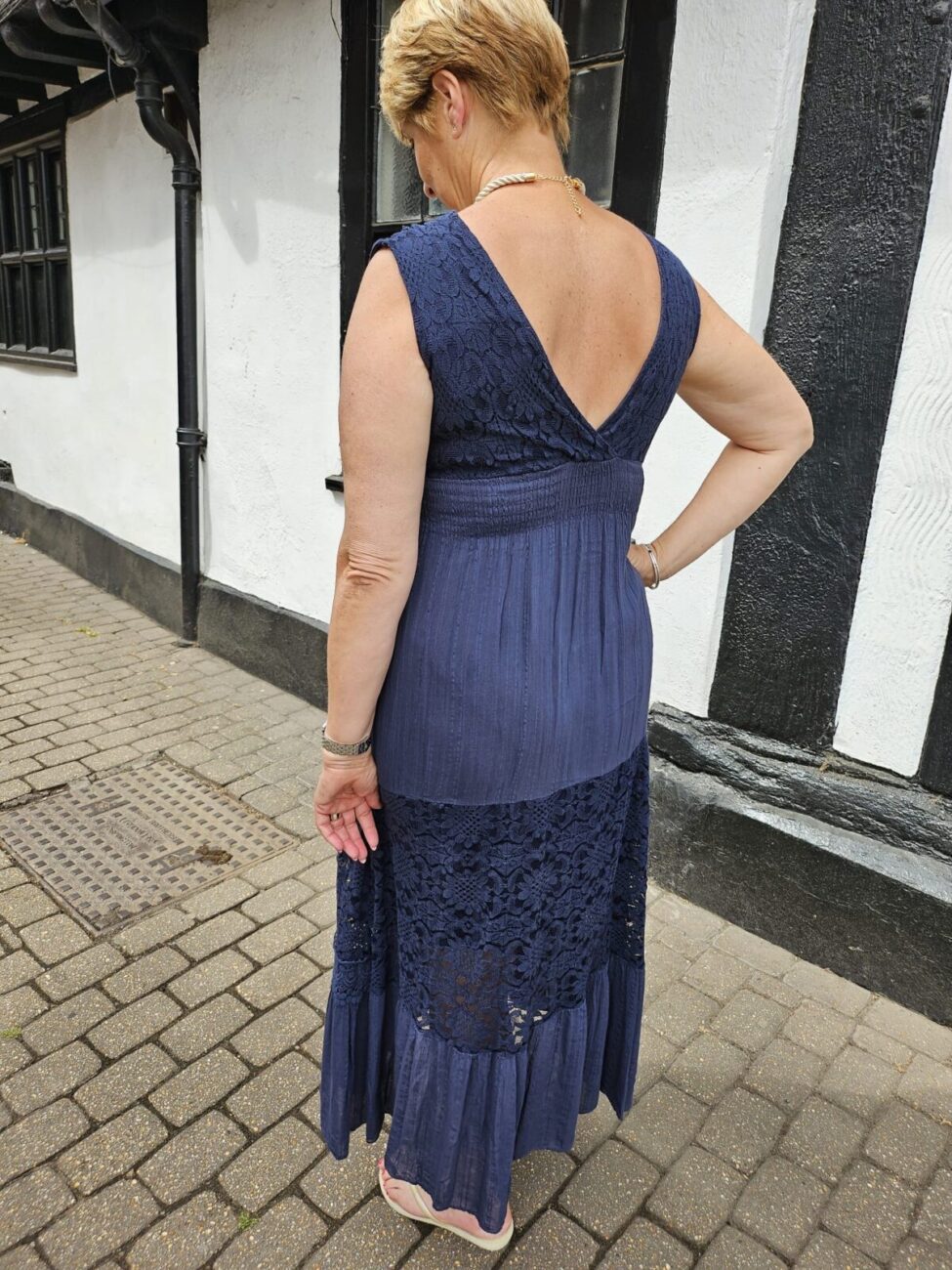 ALEXIA Embroidered Lace Maxi Dress image 6