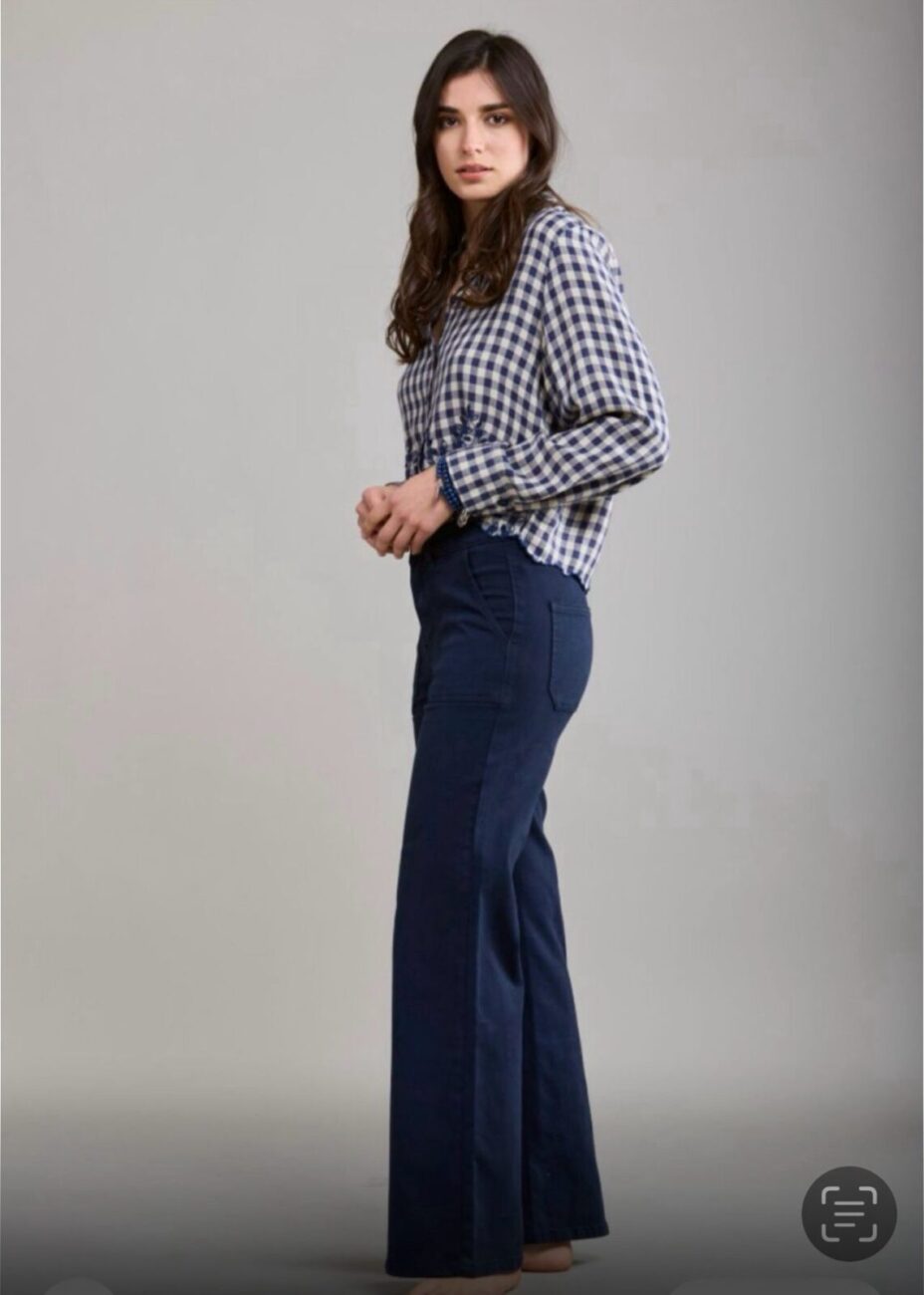 Toxic Navy Wide Leg Twill Jeans image 2