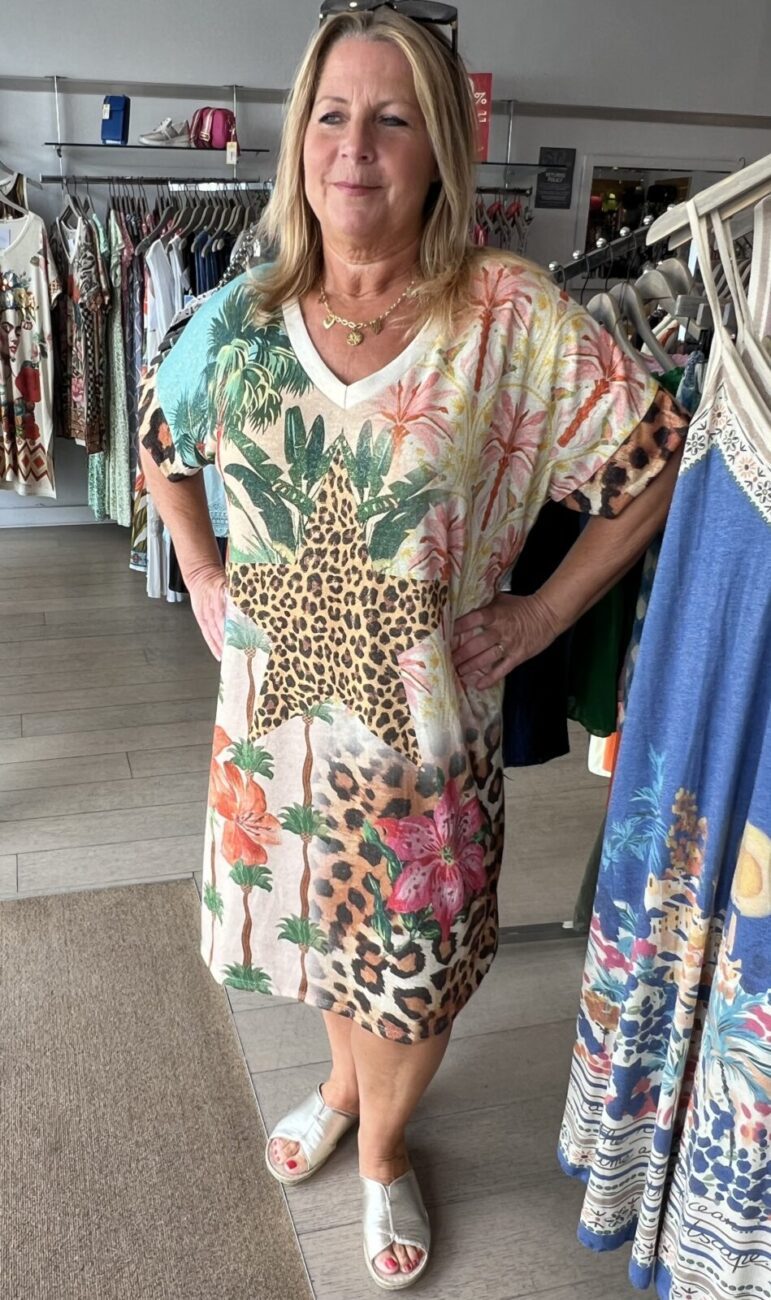 Lurex Art Printed Dress image 0