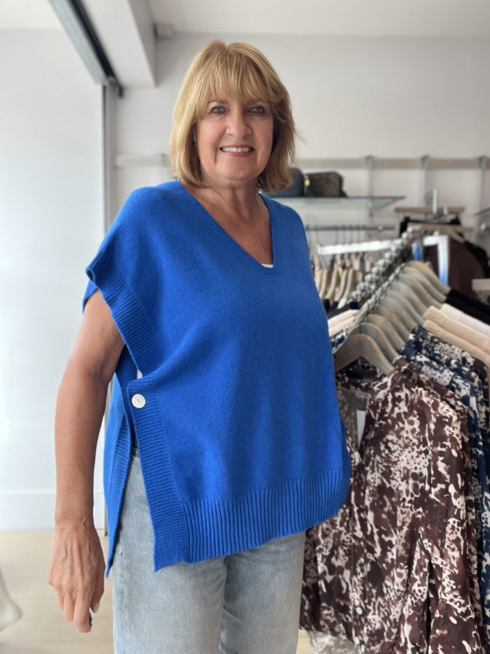 Chrissie Side Button Knit Vest Top image 8