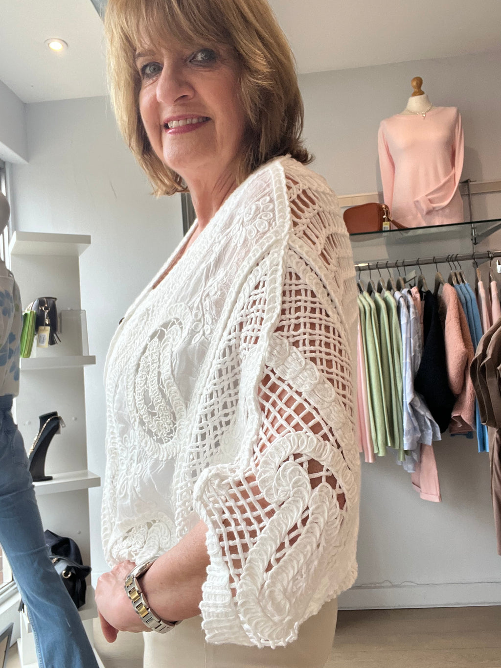 Sofia Crochet Cotton Cardy