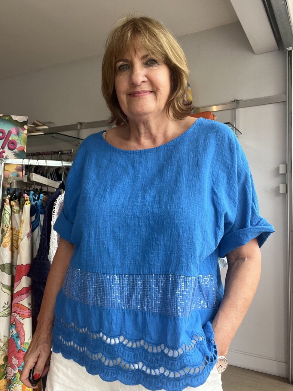 Sequin Cotton Easy Top image 7