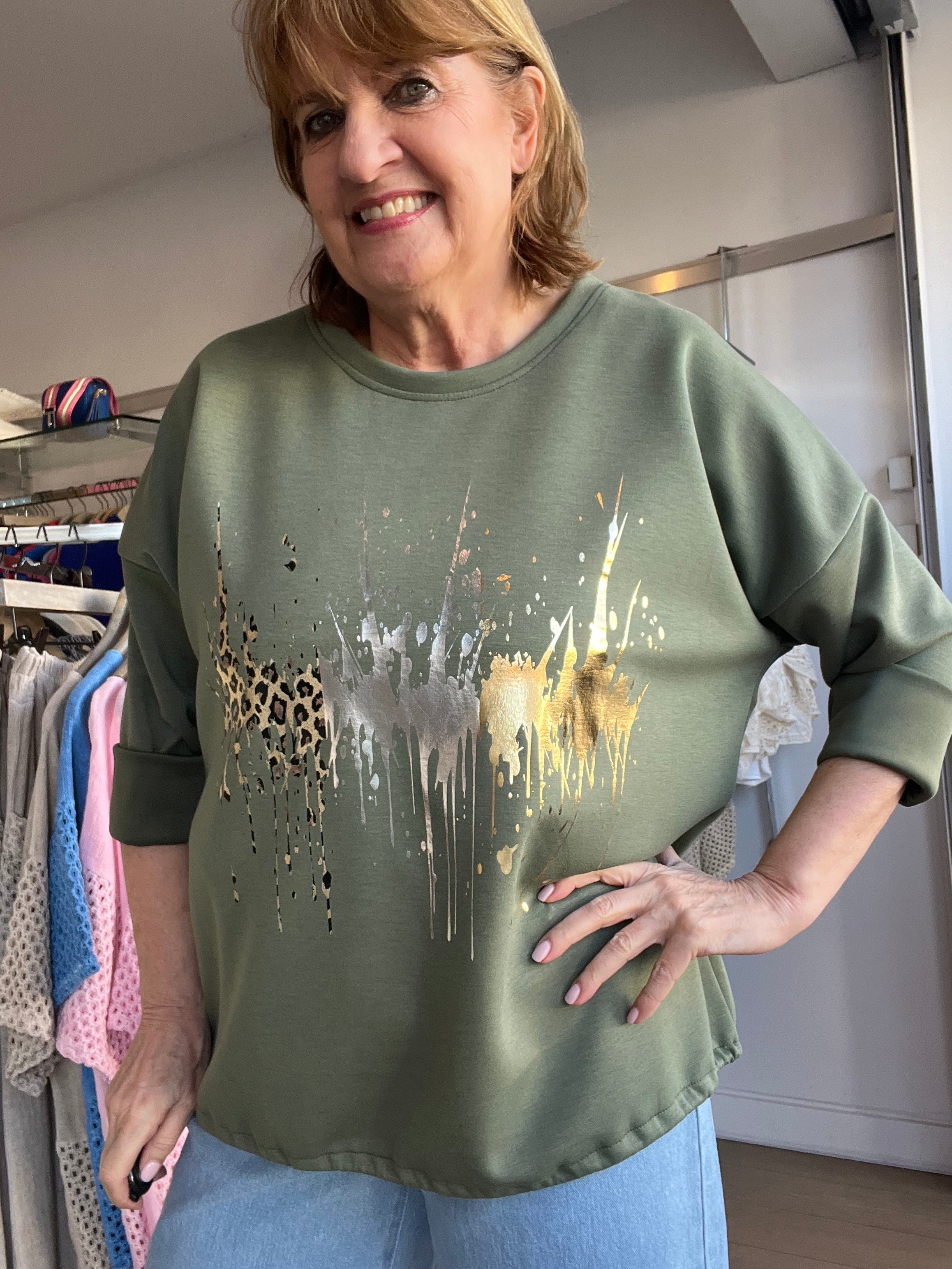 Layla Print Scuba Sweat