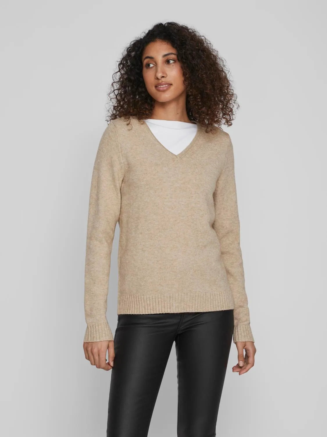 Vila Viril V-neck L/S Knit Top Bestseller image 22