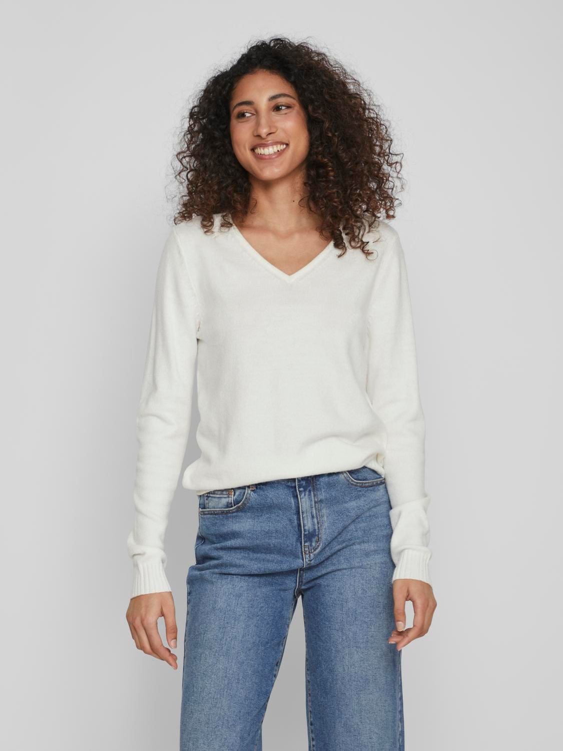 Vila Viril V-neck L/S Knit Top Bestseller image 16