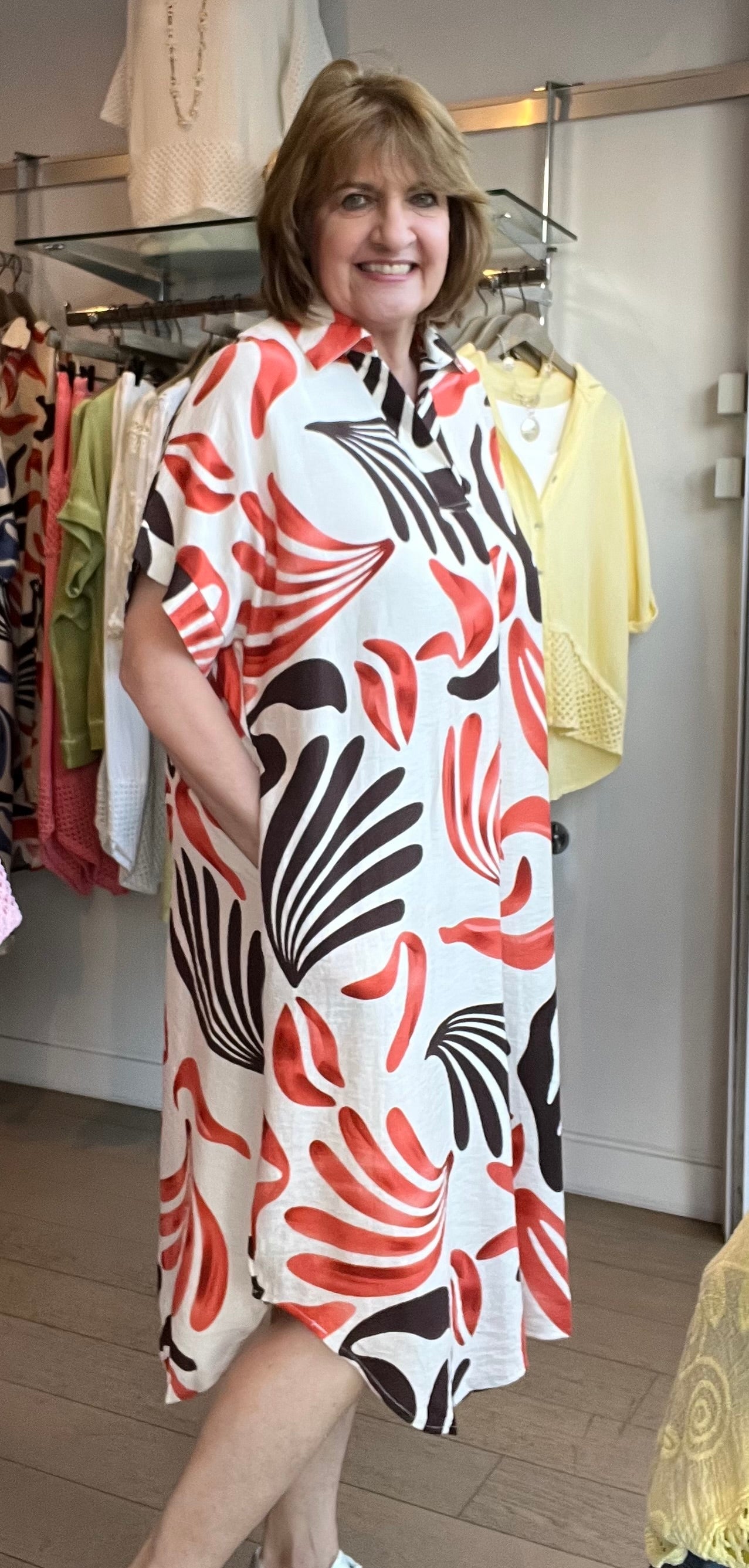 Cristal Easy Print Shirt Dress