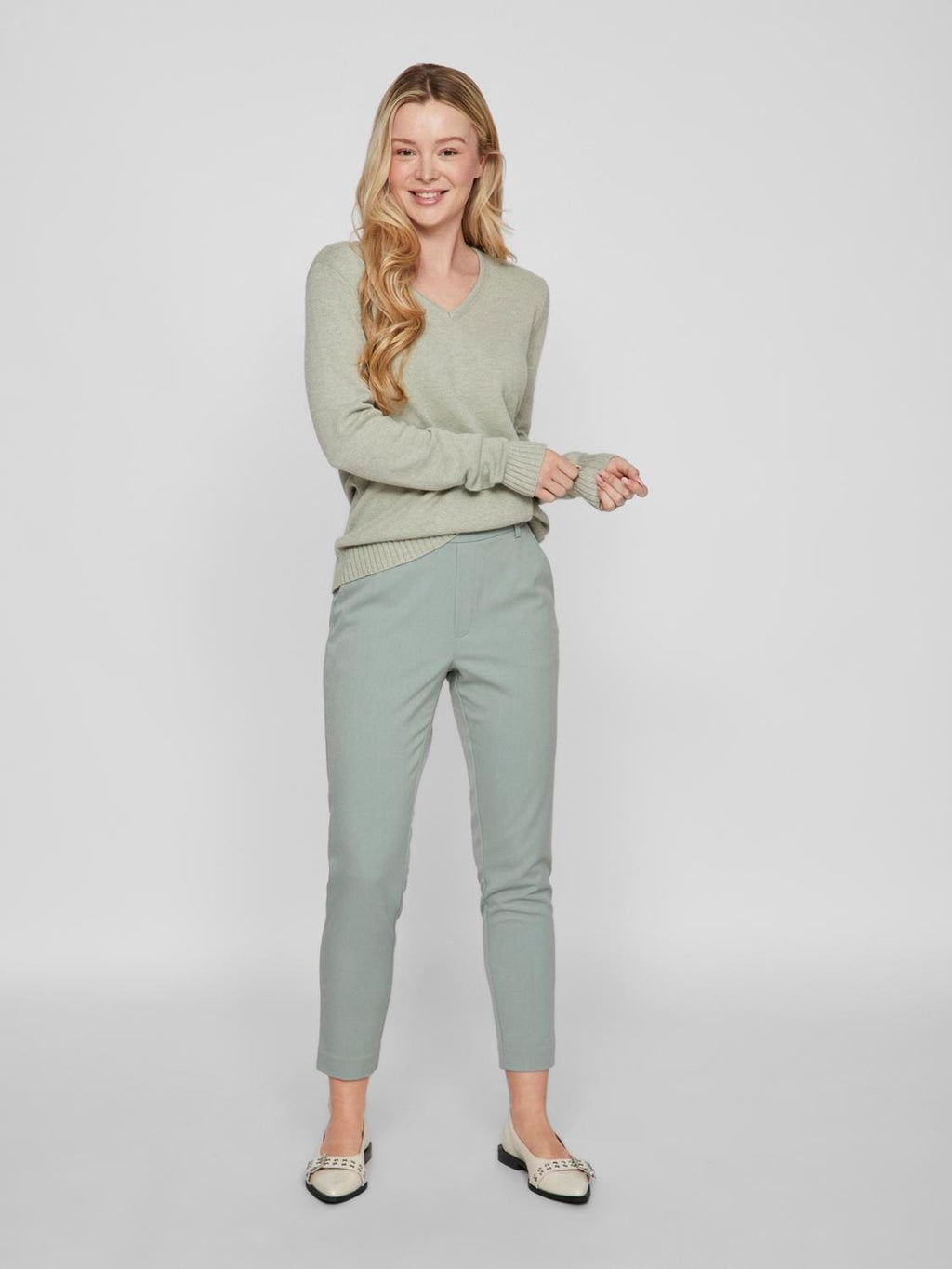 Vila Viril V-neck L/S Knit Top Bestseller image 8