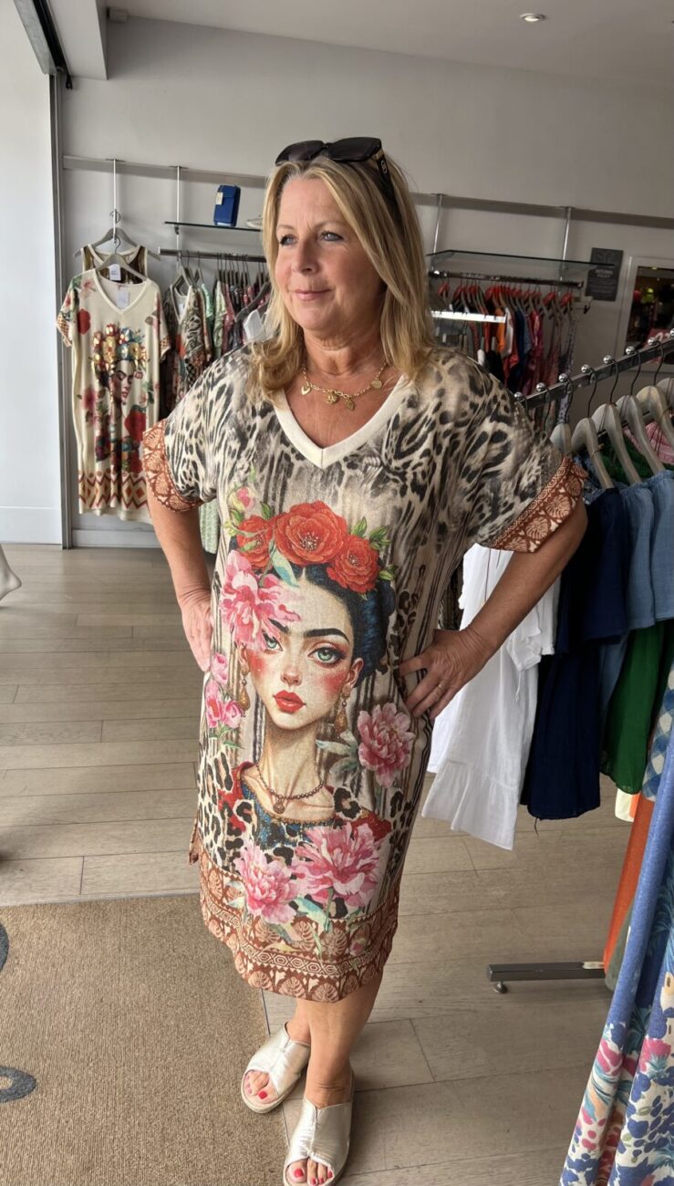Lurex Art Printed Dress image 3