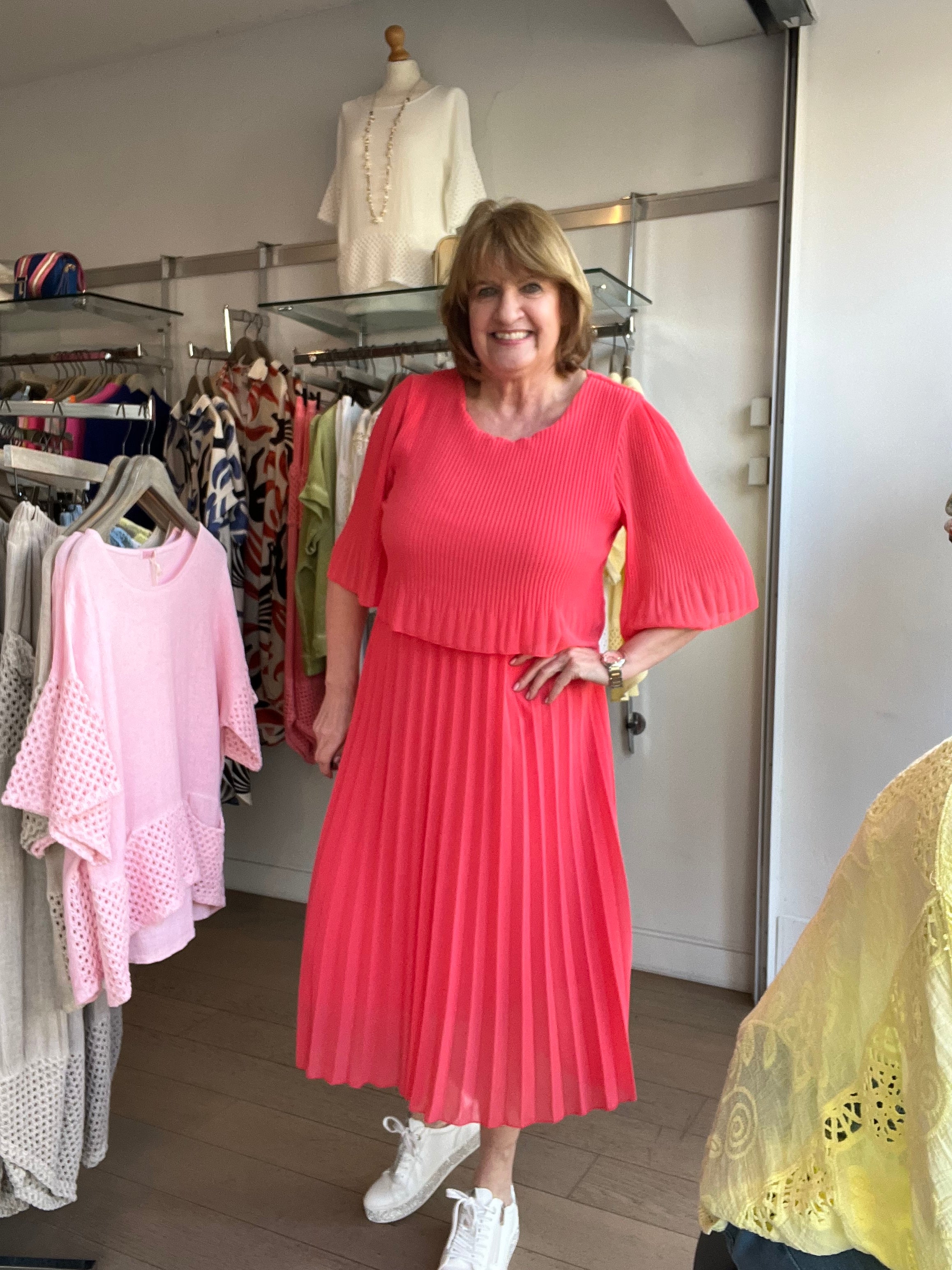 Lily Pleated 2in1 Dress