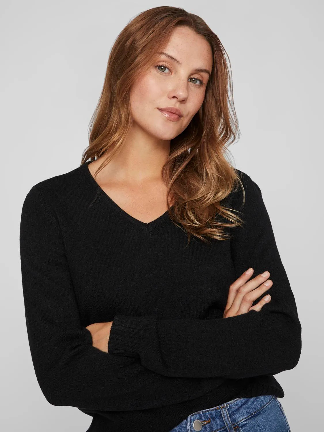 Vila Viril V-neck L/S Knit Top Bestseller image 29