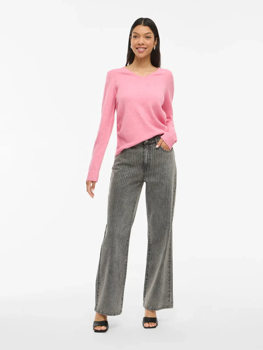 Vila Viril V Neck Bestselling LS Knit image 6