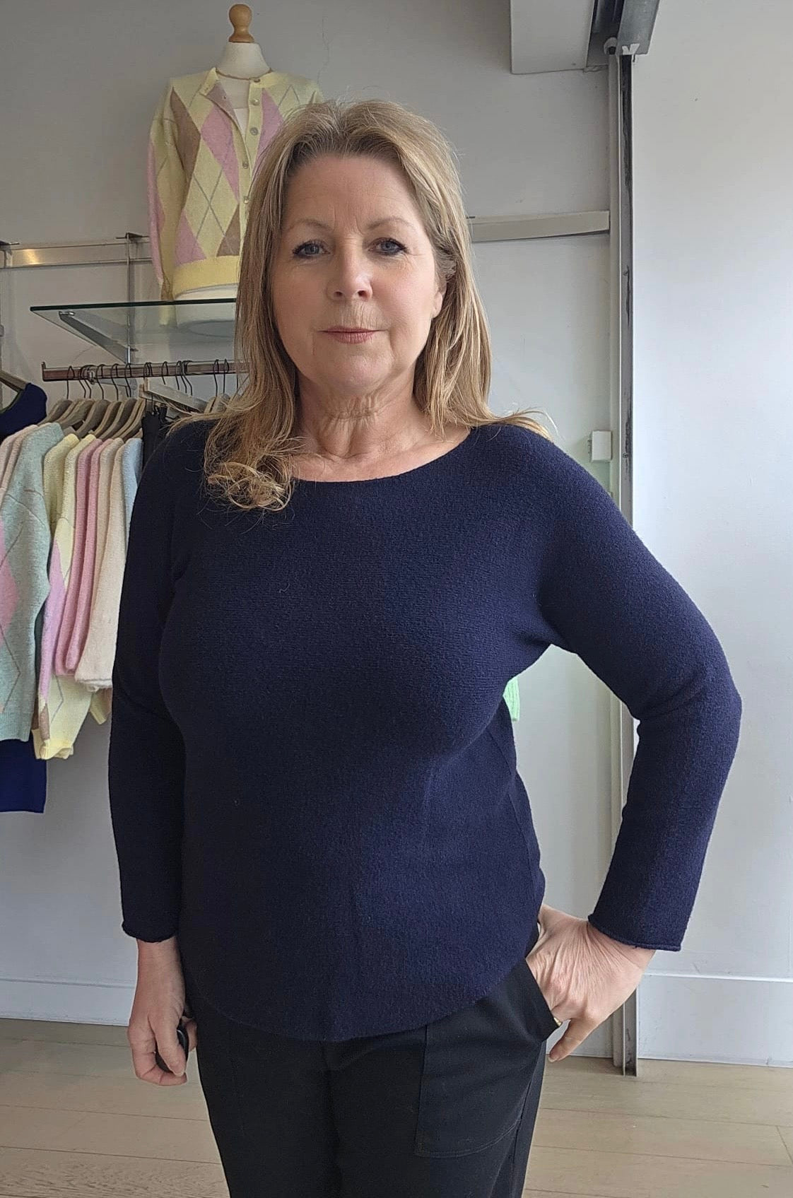 Lottie Scoop Neck Knit Top