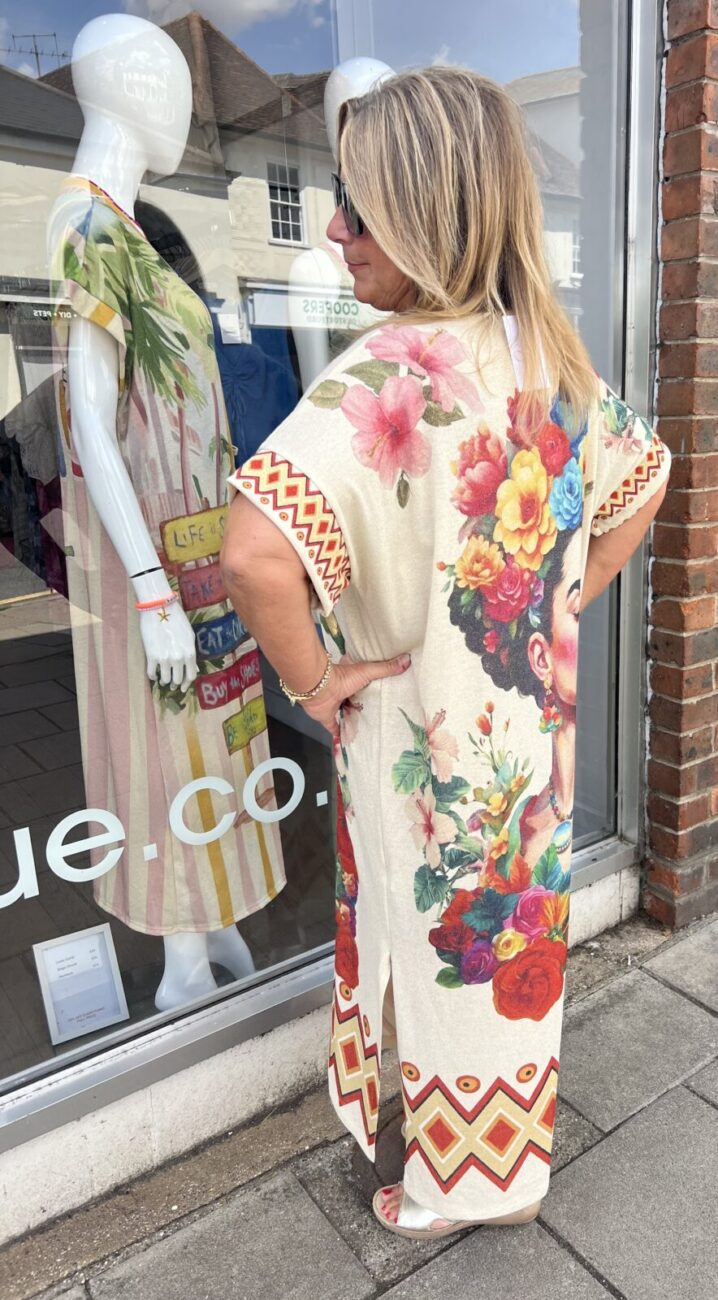 Frida Lurex Printed Maxi Dress image 2