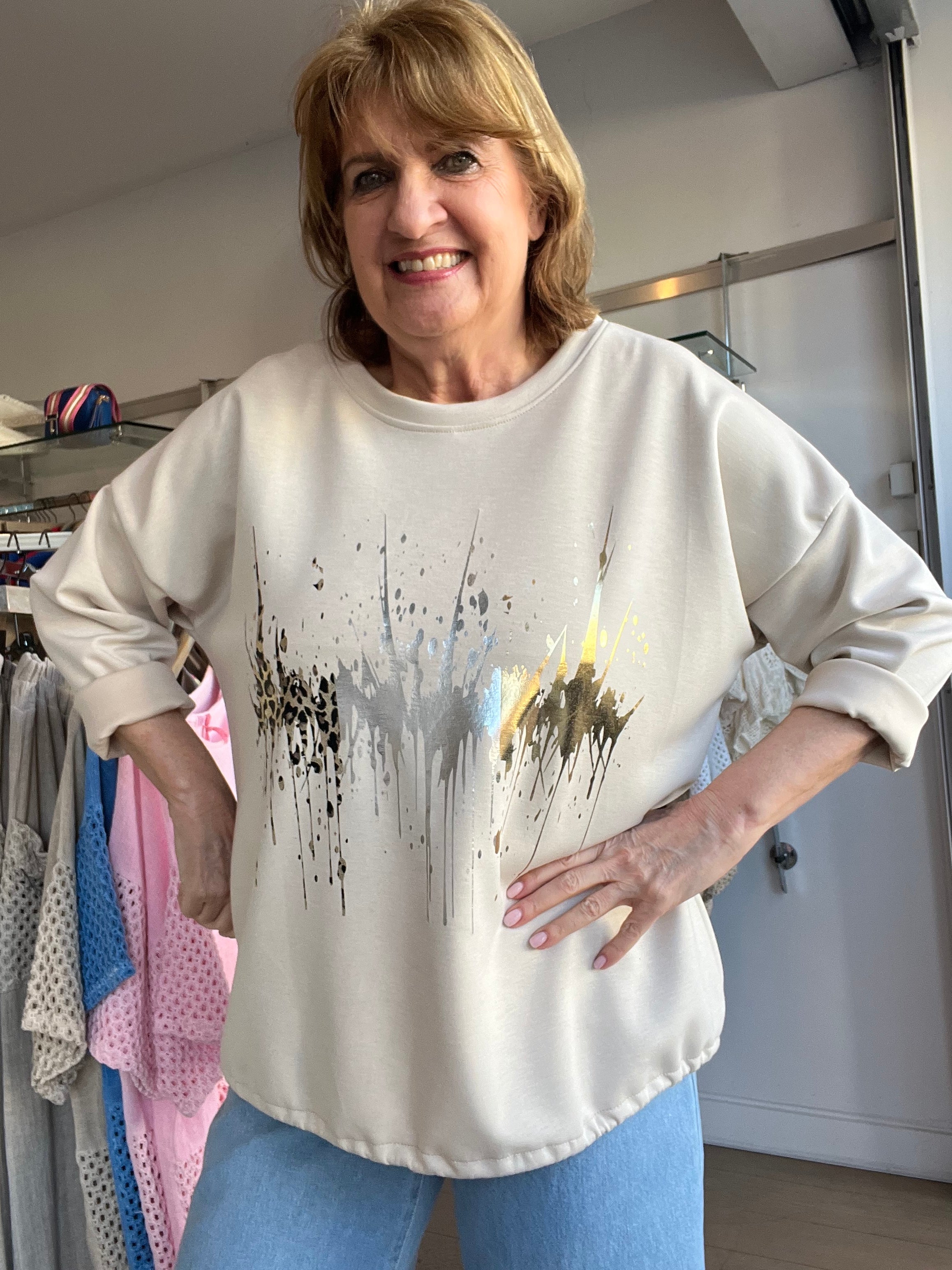 Layla Print Scuba Sweat