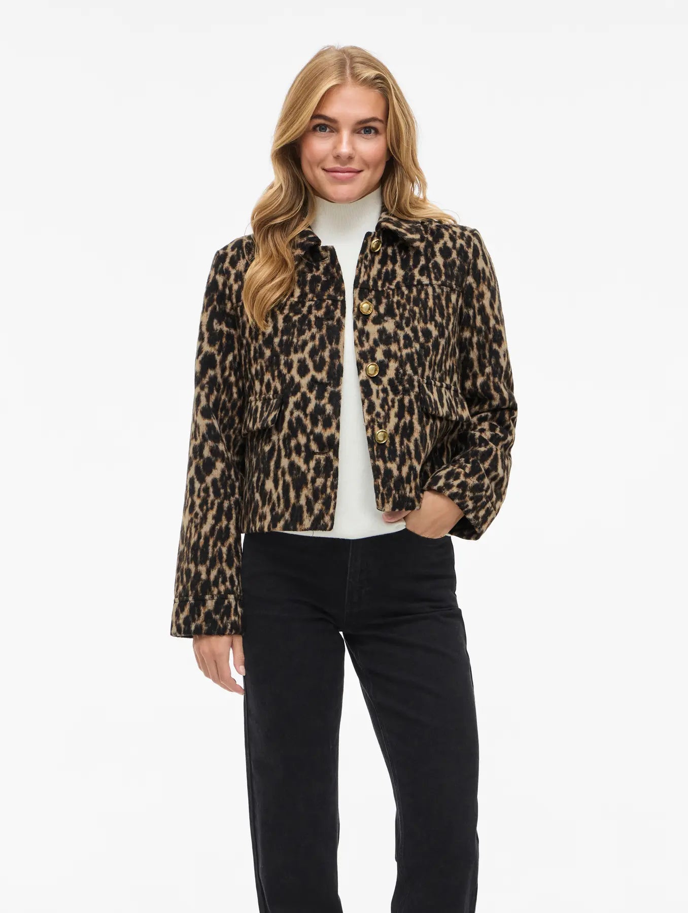 Vila Visimba Wool Mix Casual Jacket