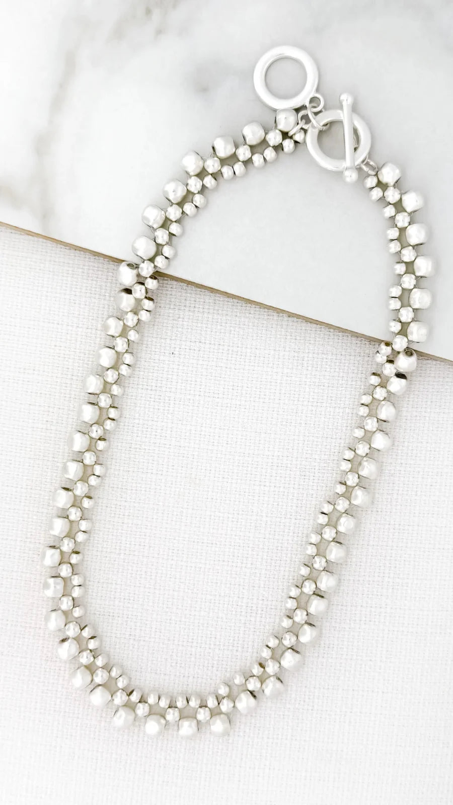 Short Necklace with Multi Beads Envy 4317 image 0