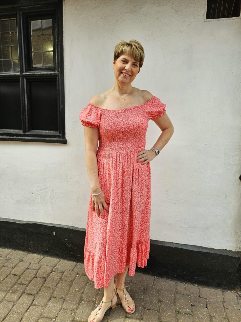 Madeleine Puff Sleeve Ditsy Print Dress image 3