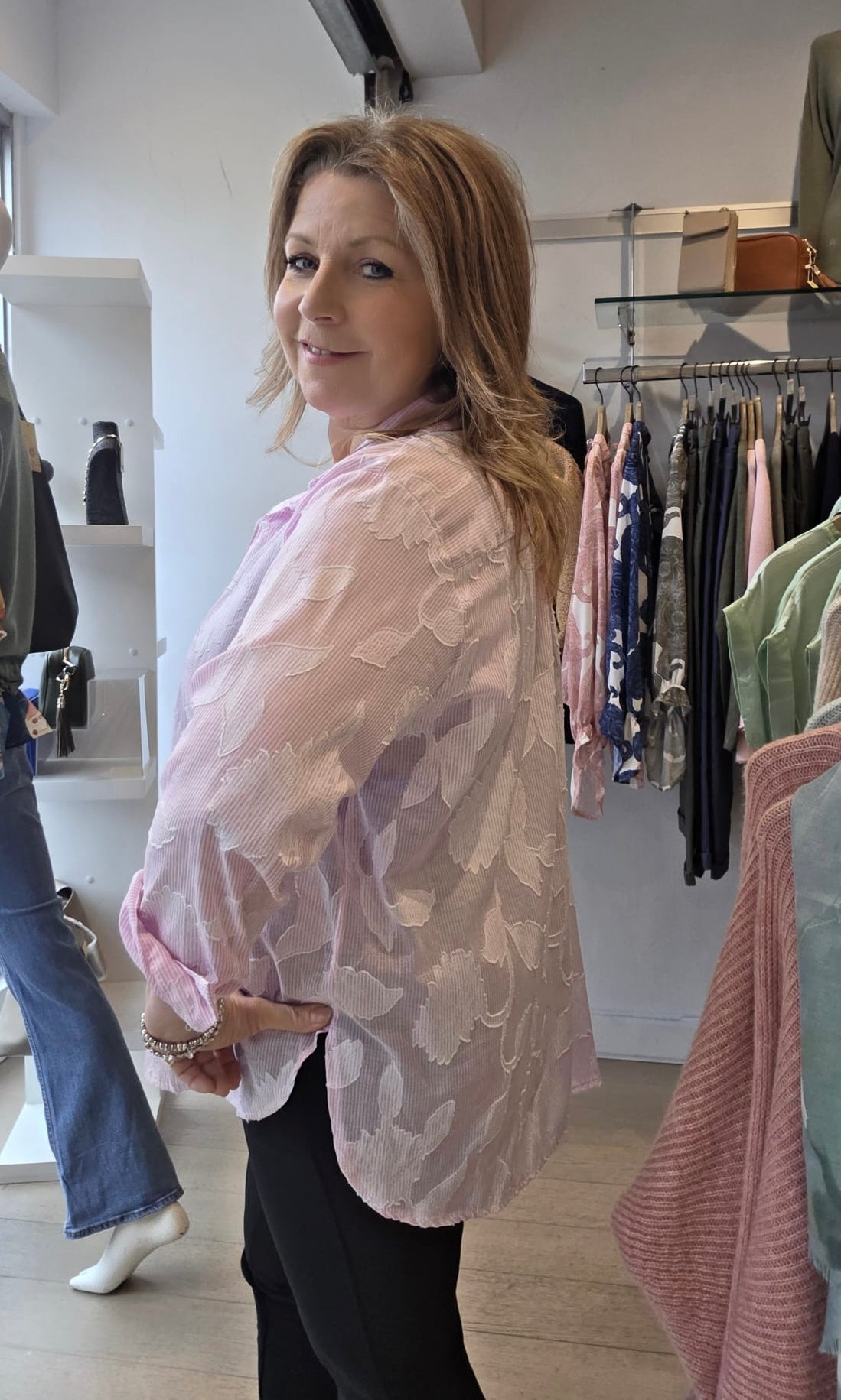 Saffron Stripe /Embroidery Shirt