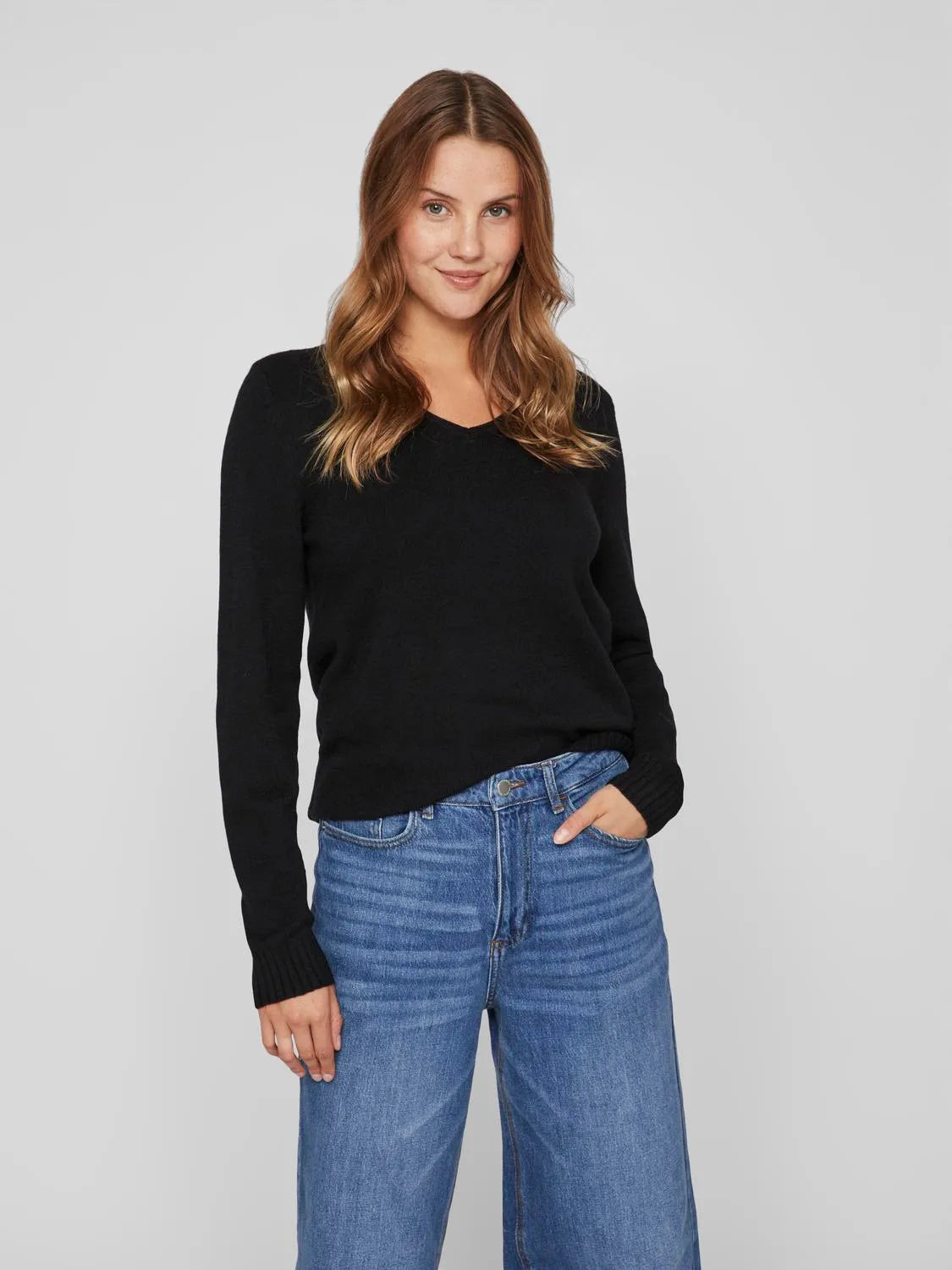 Vila Viril V-neck L/S Knit Top Bestseller image 27