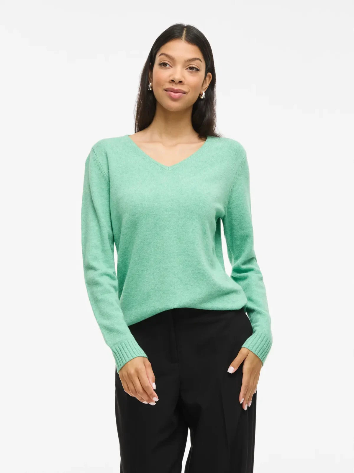 Vila Viril V Neck Bestselling LS Knit image 1