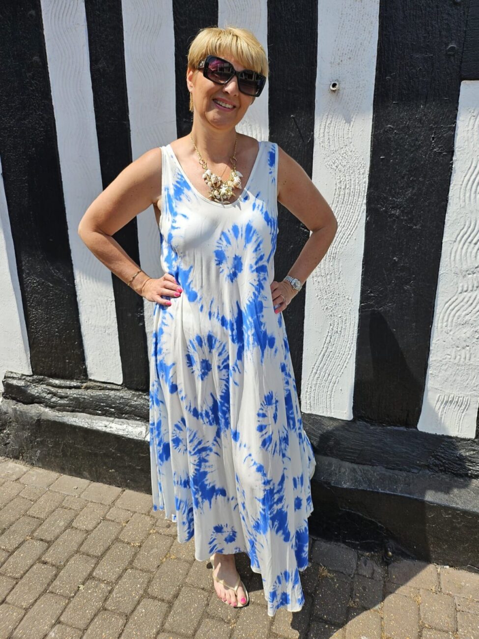 Tye Dye Swing Vest Dress image 1