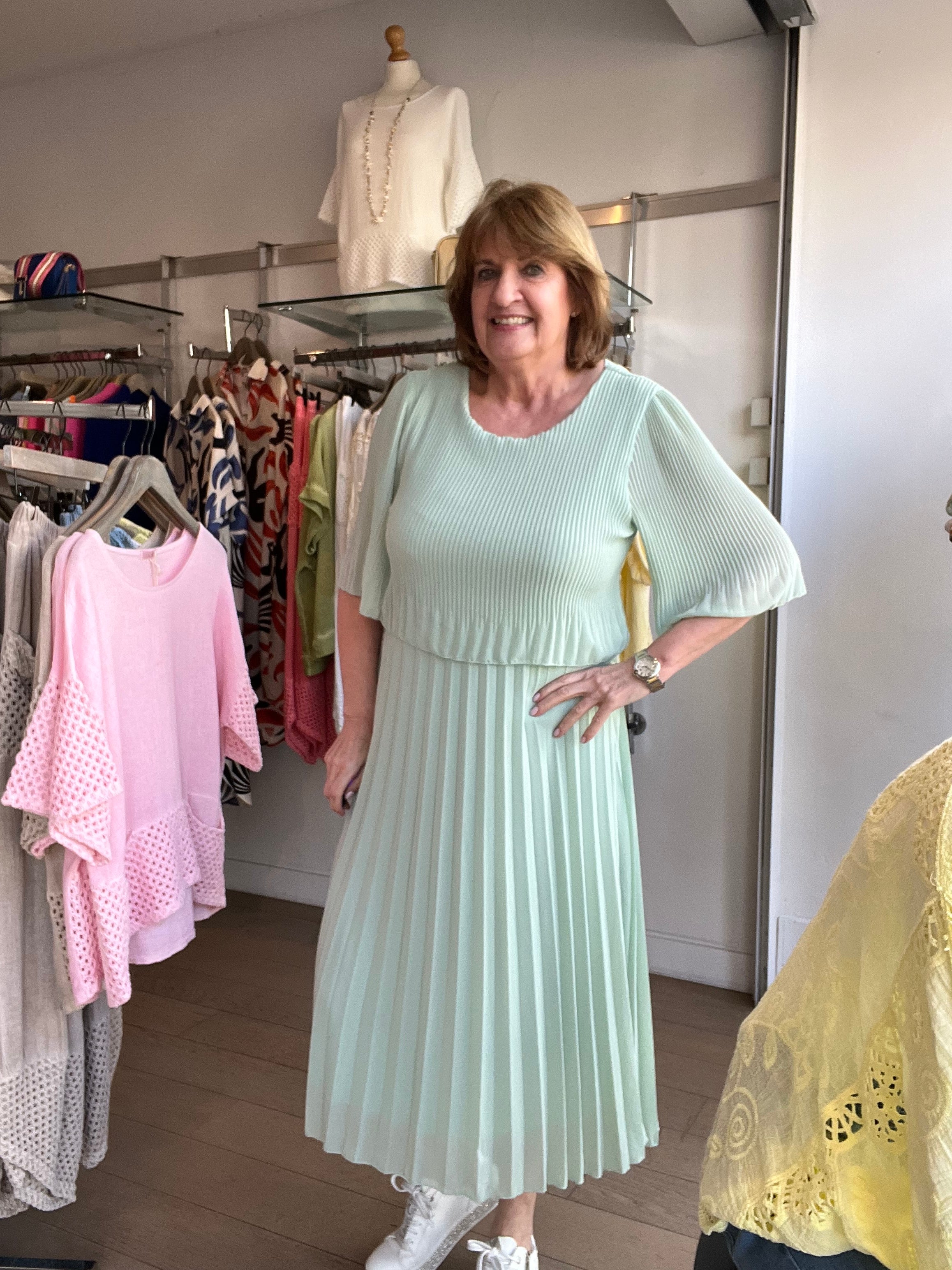 Lily Pleated 2in1 Dress