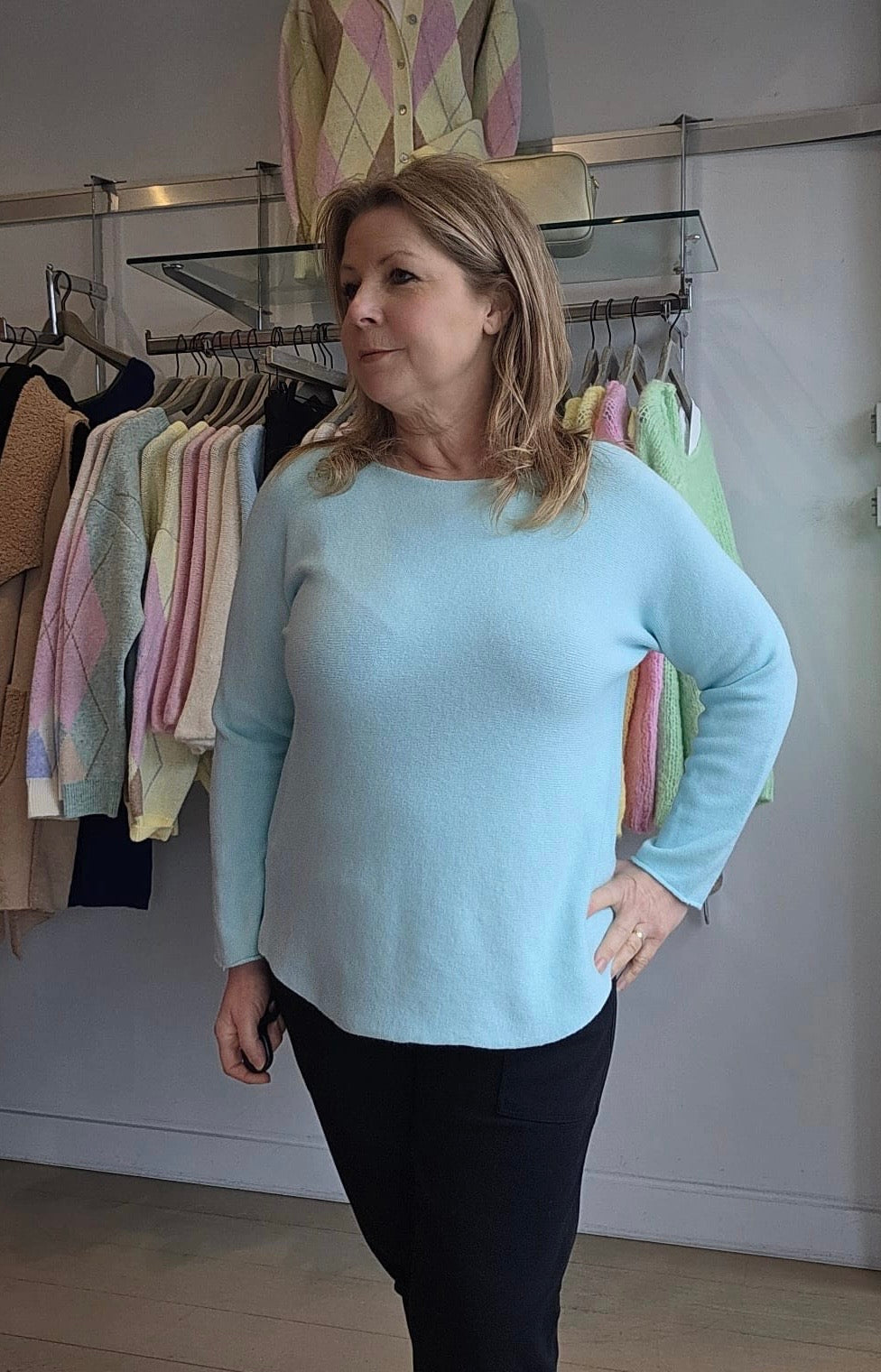 Lottie Scoop Neck Knit Top