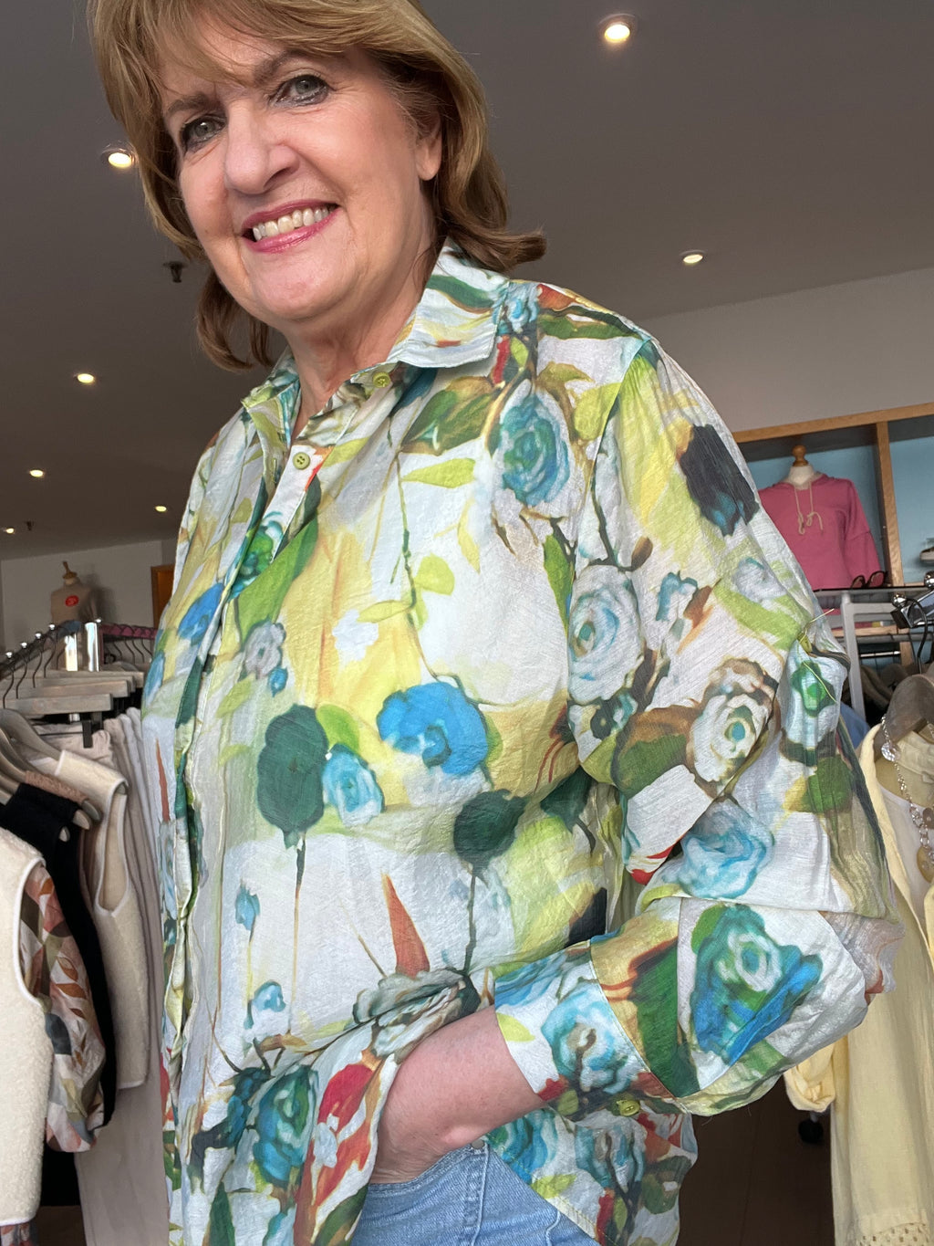 Starr Print Voile Top