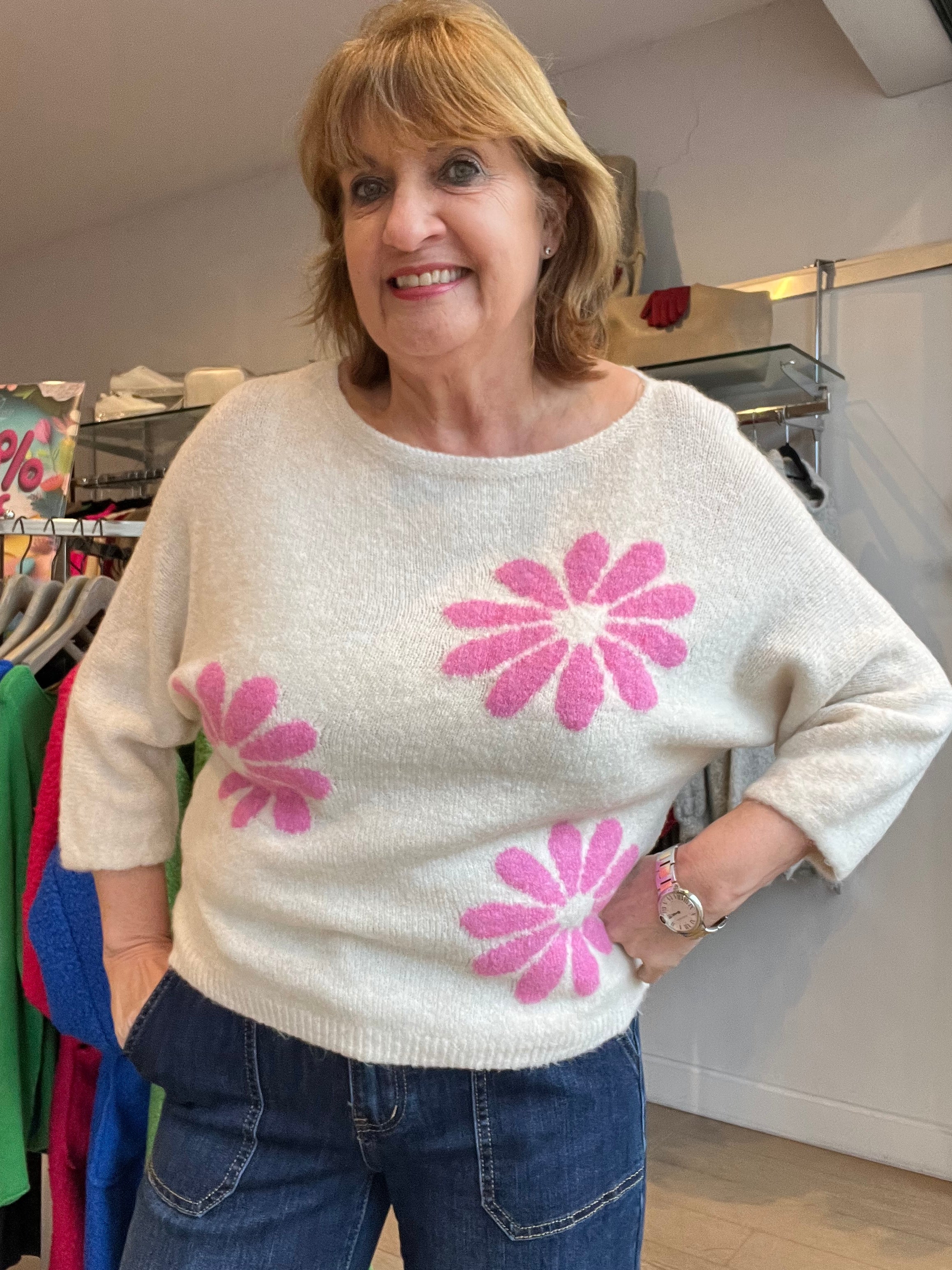 Daisy Spring Knit Top