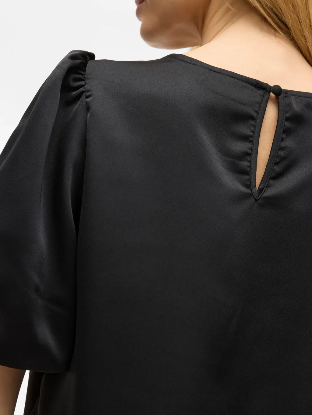 New Vila Viellette Satin Puff Slv Top image 7