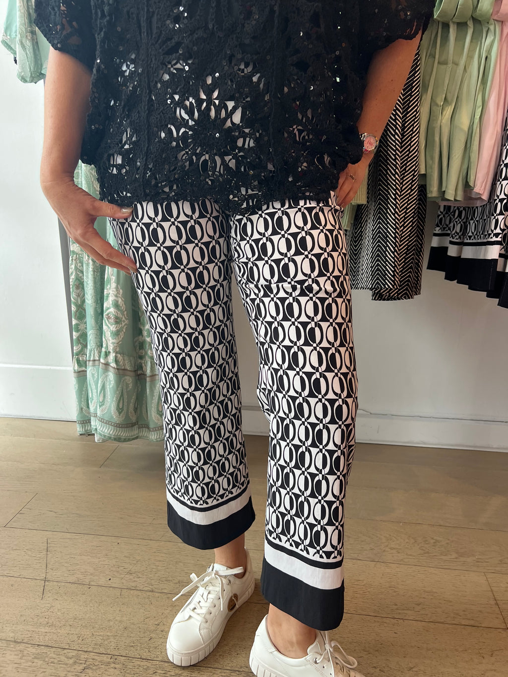 Robell Joella Mono Print with border Detail