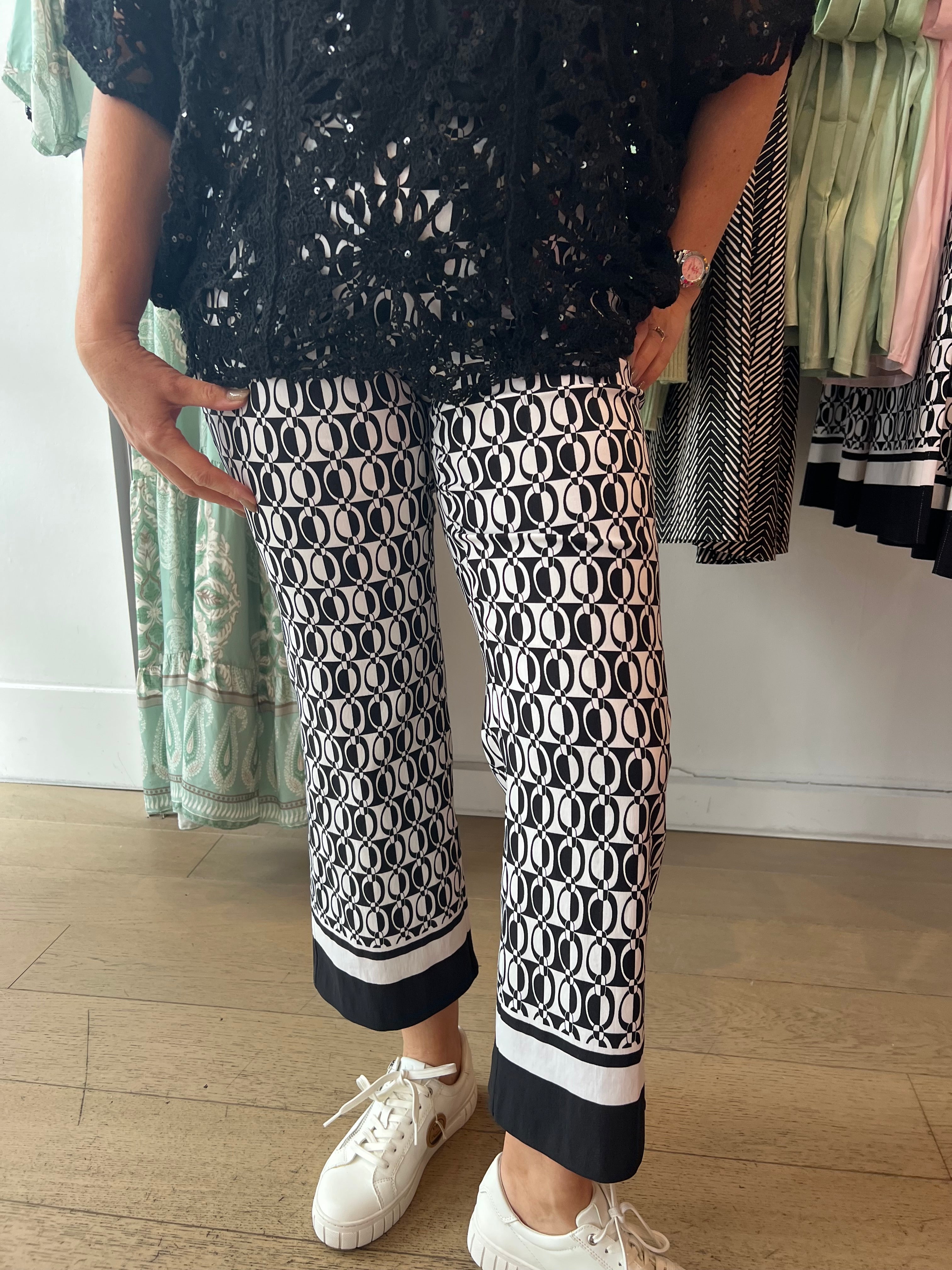 Robell Joella Mono Print with border Detail