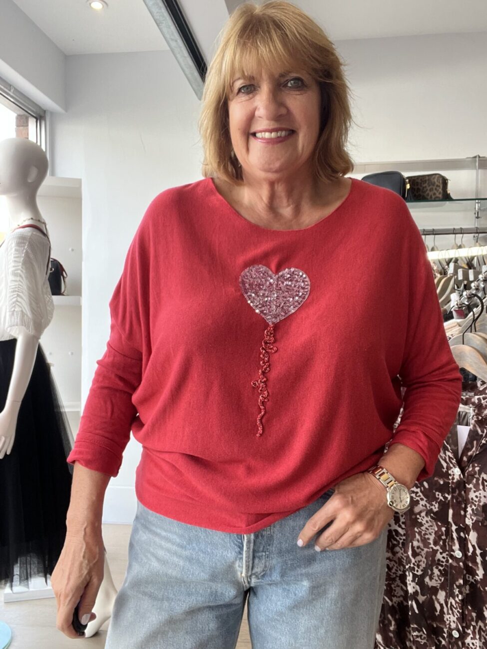 Bestselling Balloon Heart Light Knit Top image 2