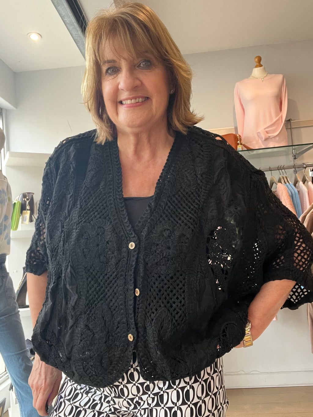 Sofia Crochet Cotton Cardy