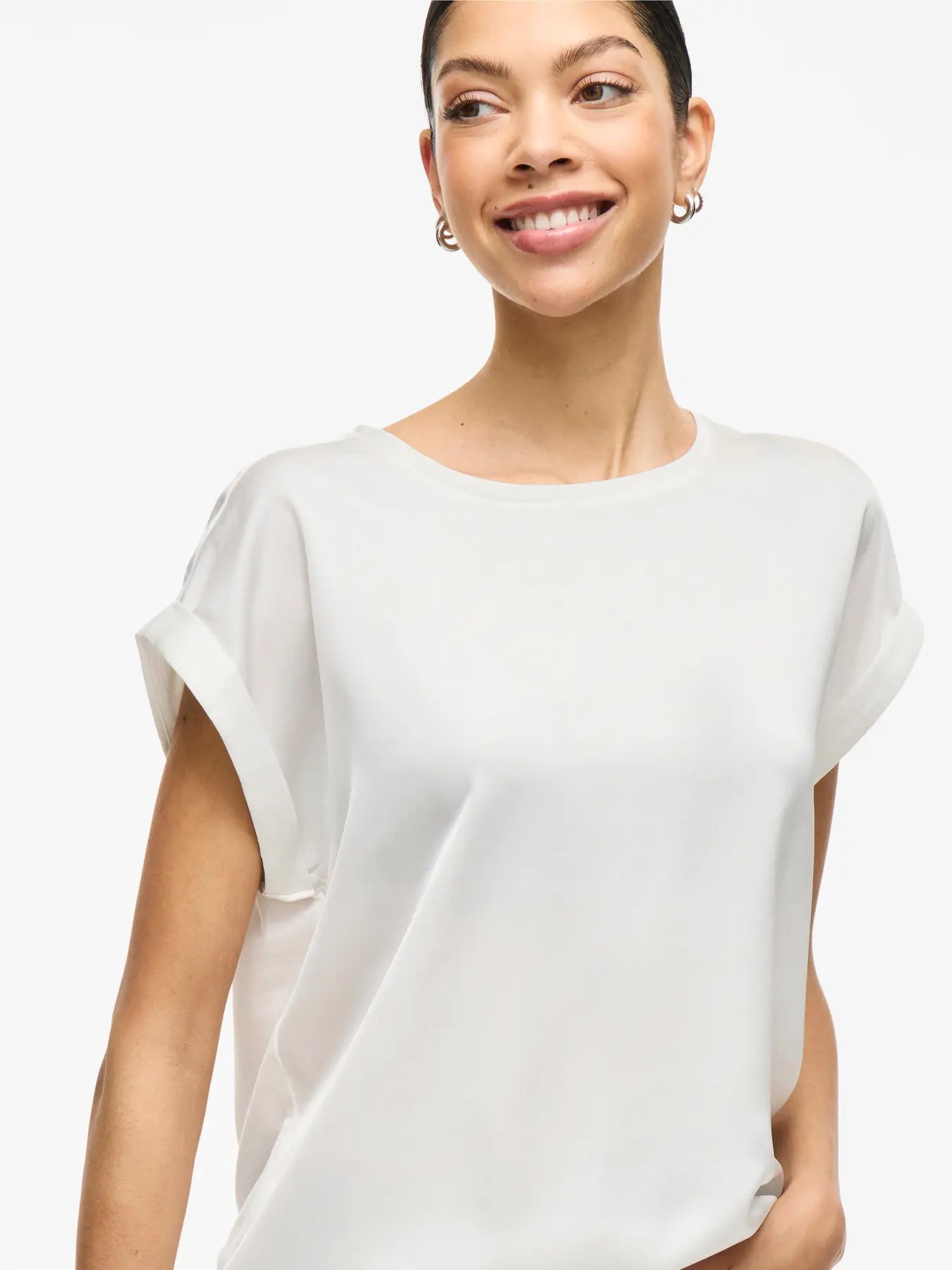 Vila Viellette Satin Jersey Top Bestseller