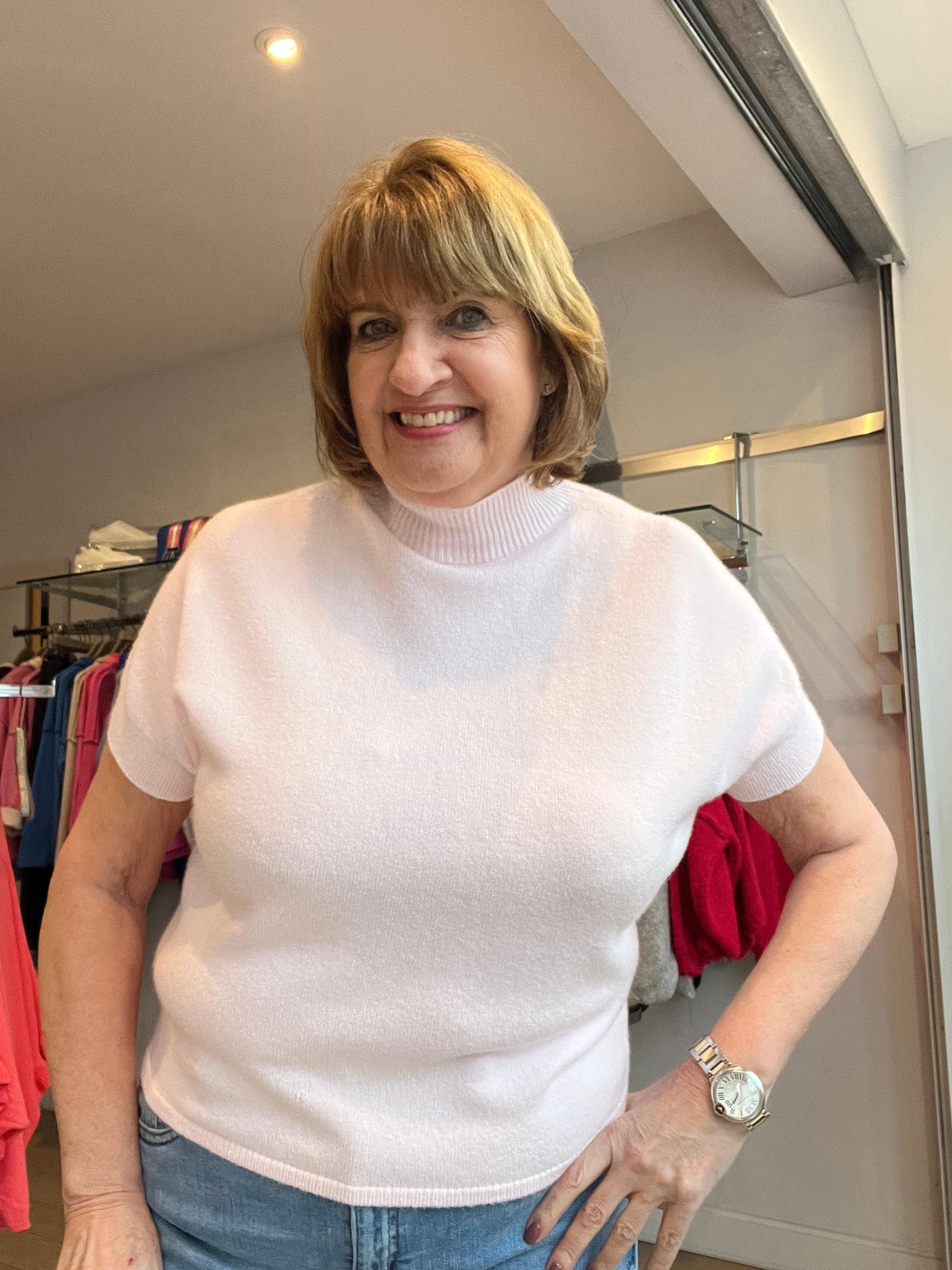 Cherry Alpini Pretty Knit Top