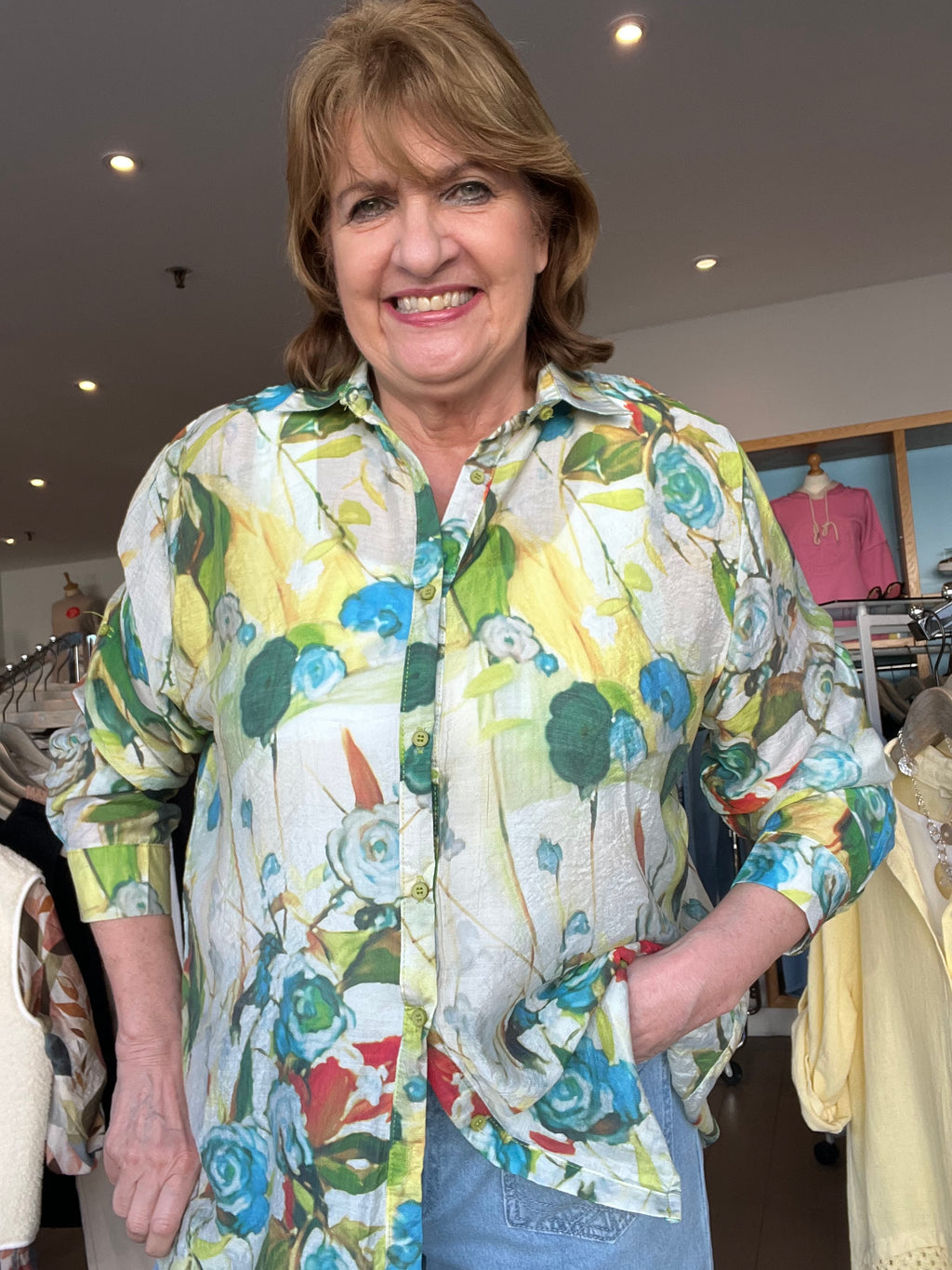 Starr Print Voile Top