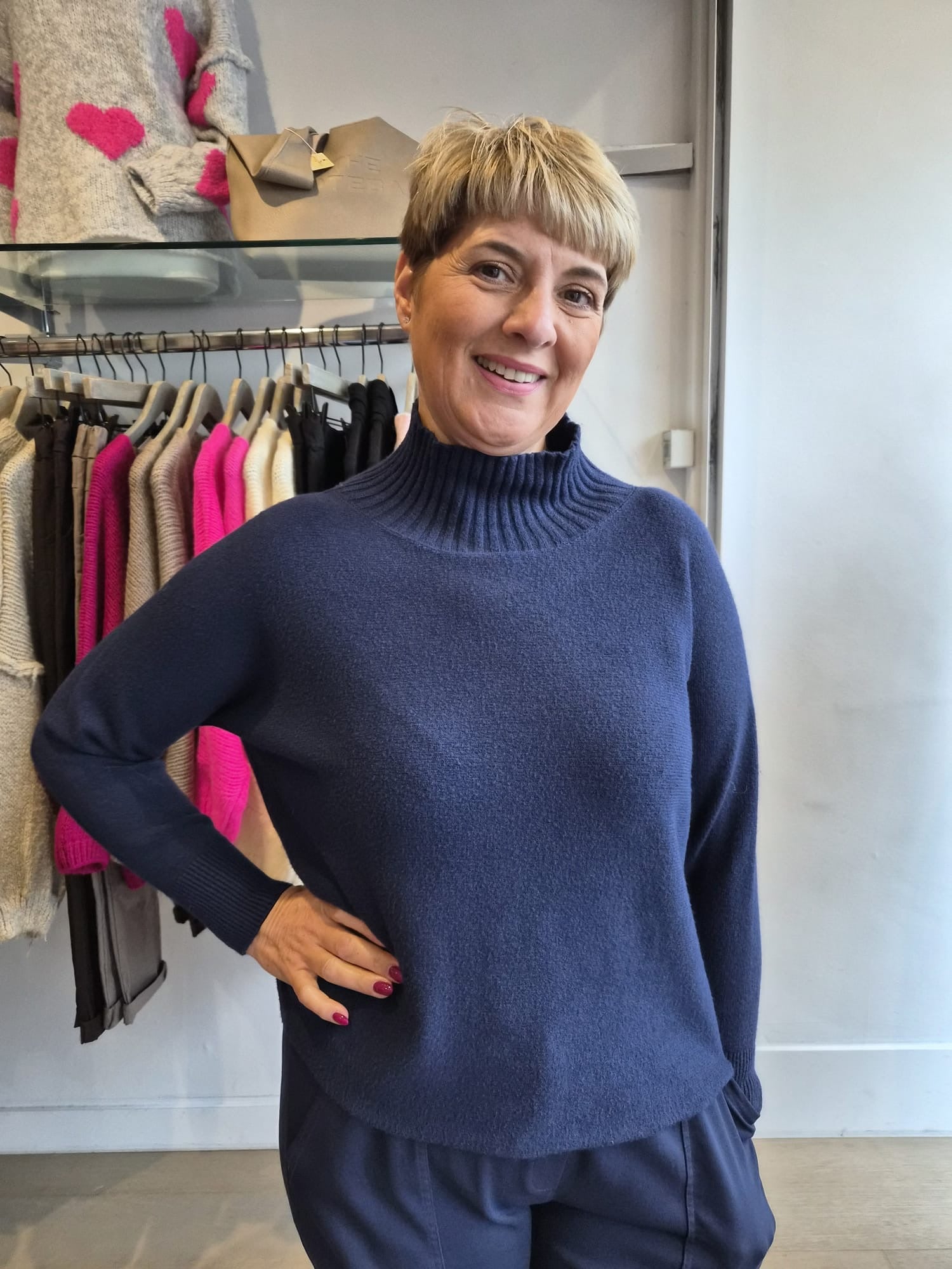 Callie Spring Mock Neck Knit