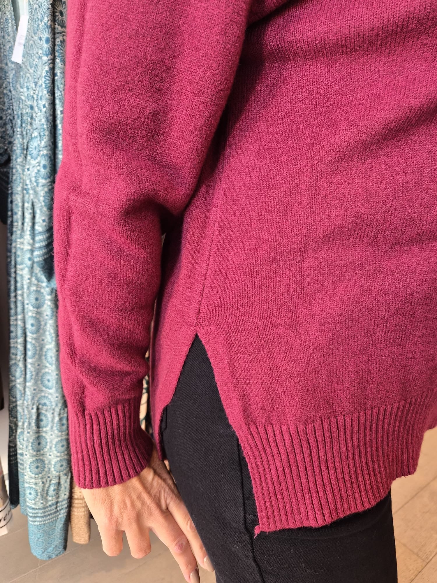 Pammy Side Split Knit