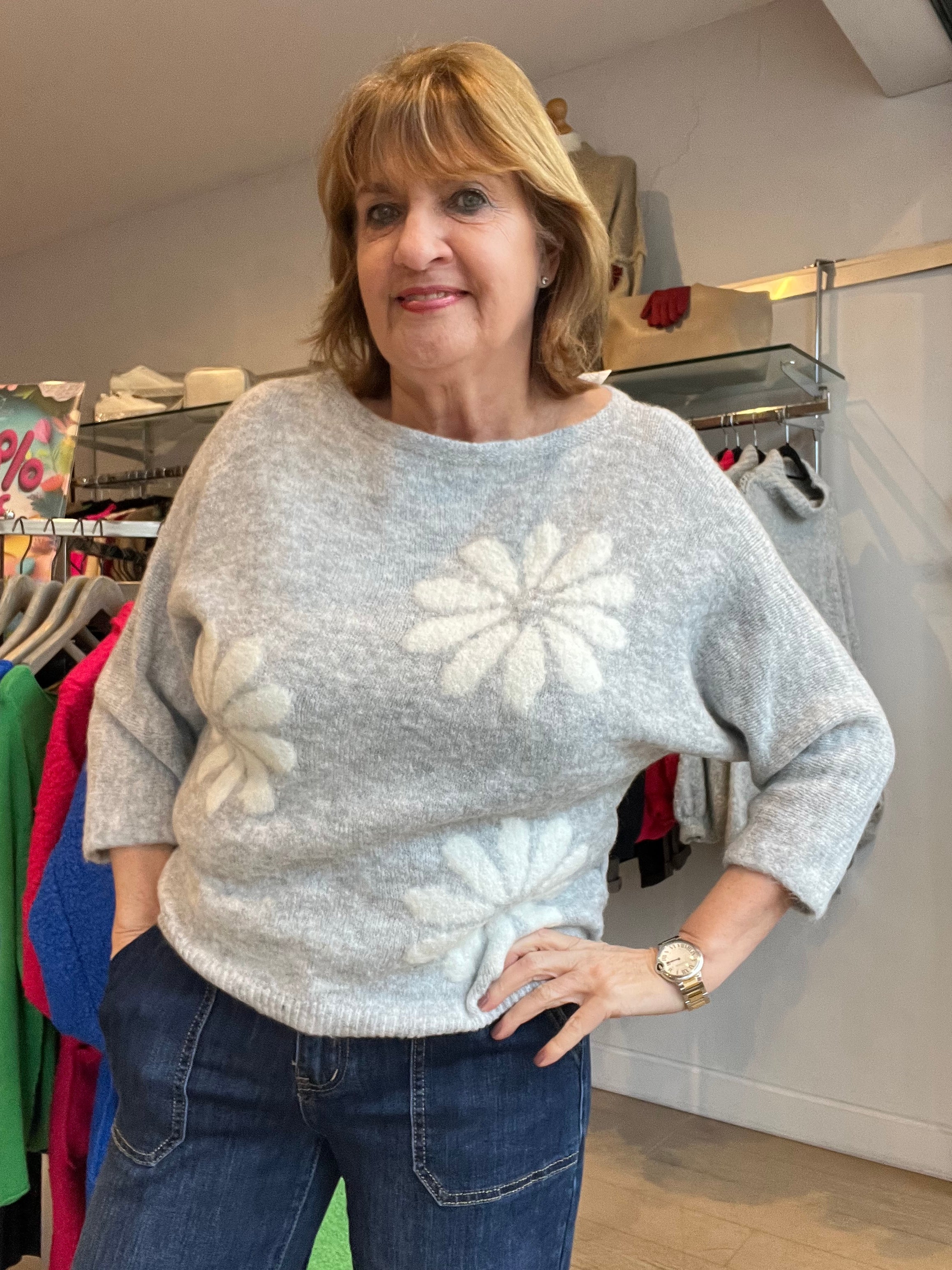 Daisy Spring Knit Top