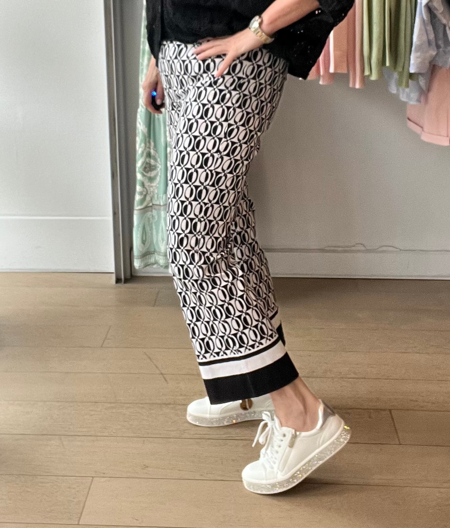 Robell Joella Mono Print with border Detail