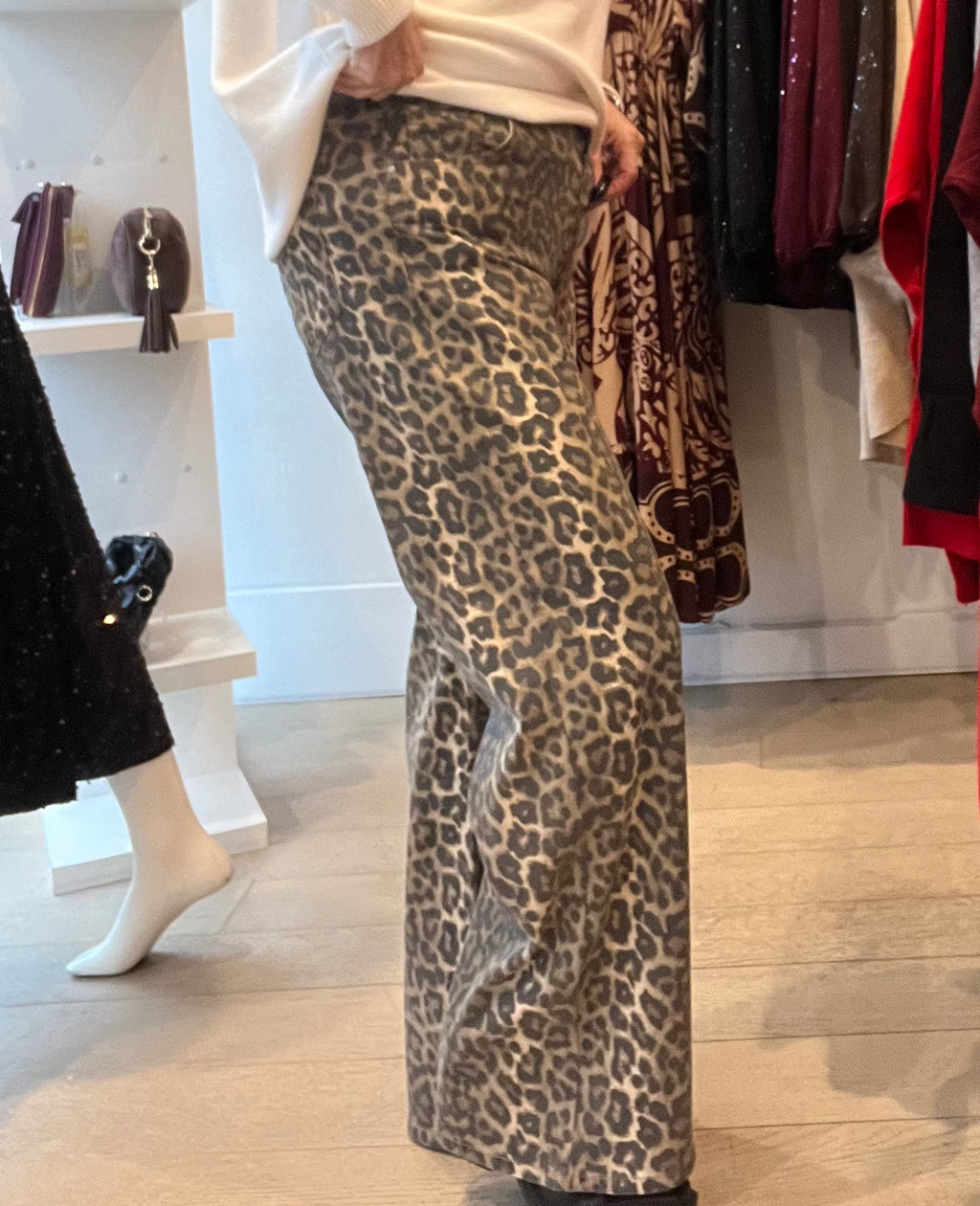 Leopard Stretchy Jeans